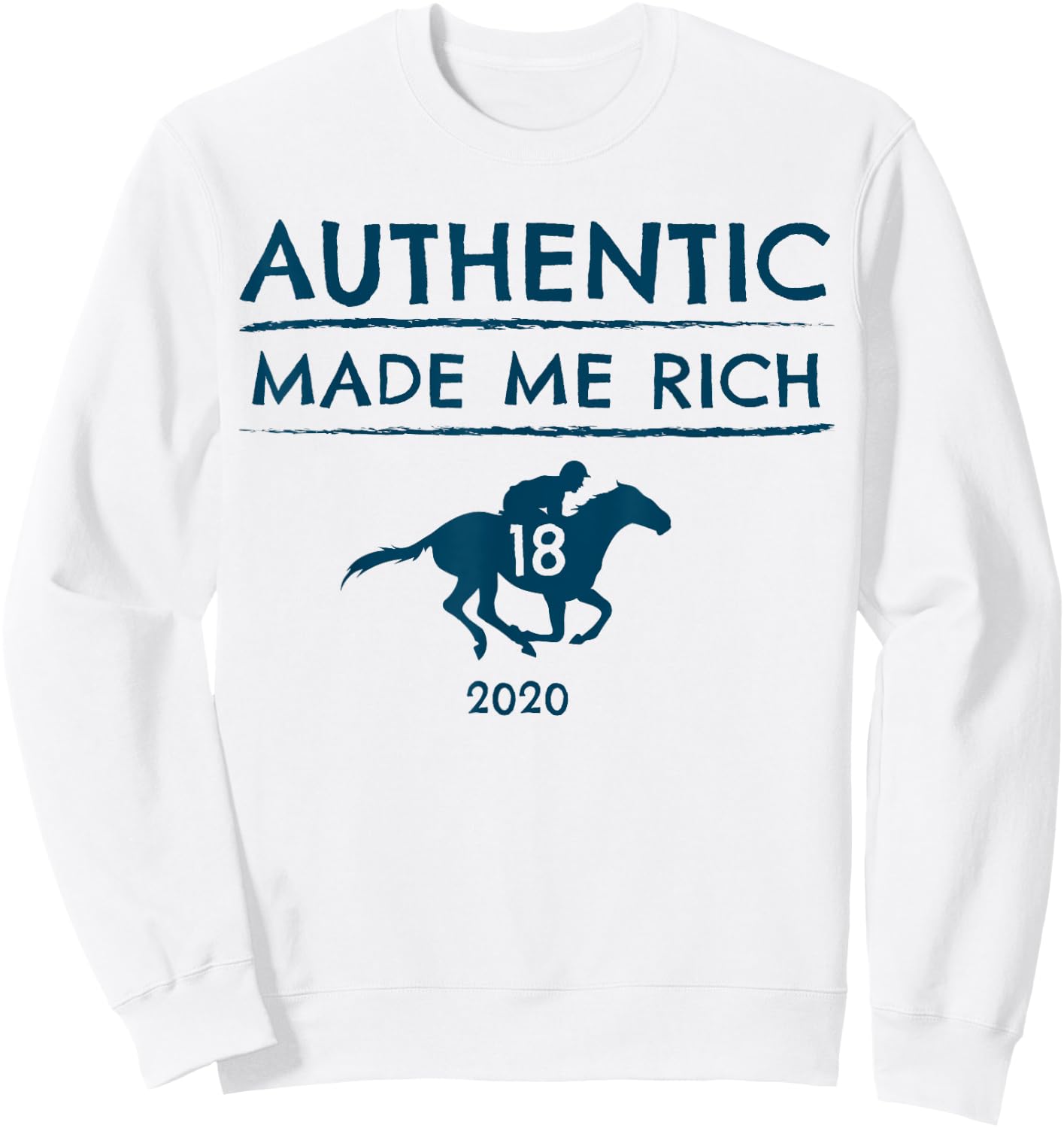 2020 Derby Race Winner Authentic Graphic Horse Racing Sweatshirt - Sweatshirt | White