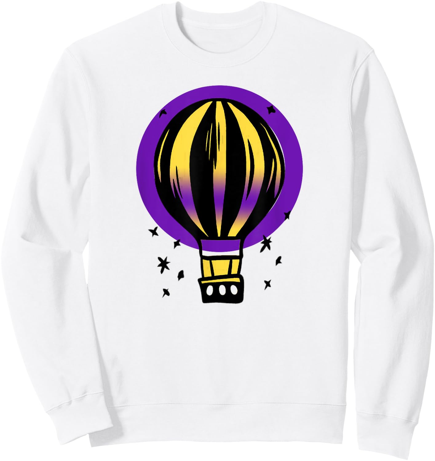 Intersex Pride Hot Air Balloon LGBT Intersex Flag Outdoor Sweatshirt - Sweatshirt | White