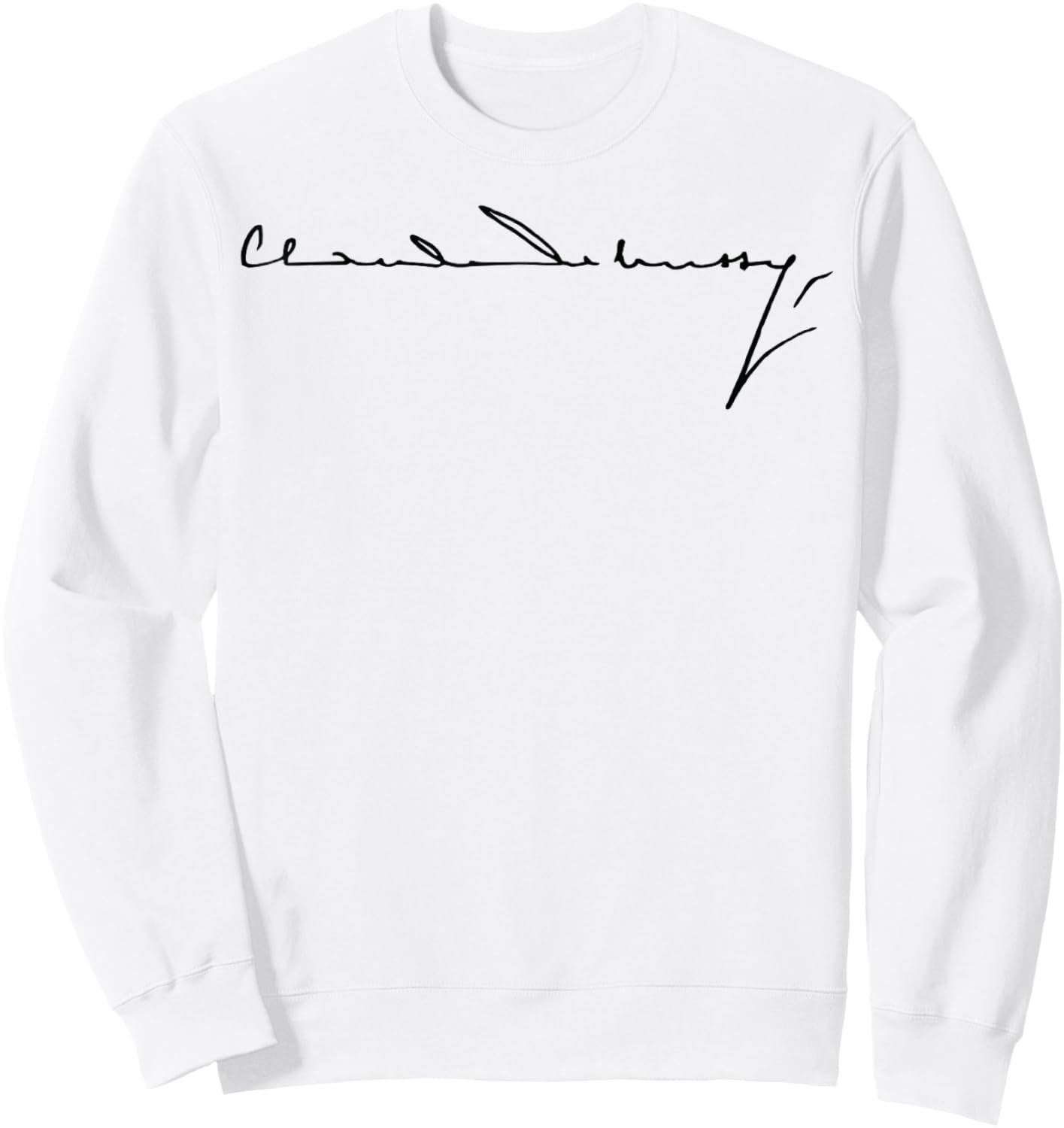 Claude Debussy Signatures Sweatshirt - Sweatshirt | White