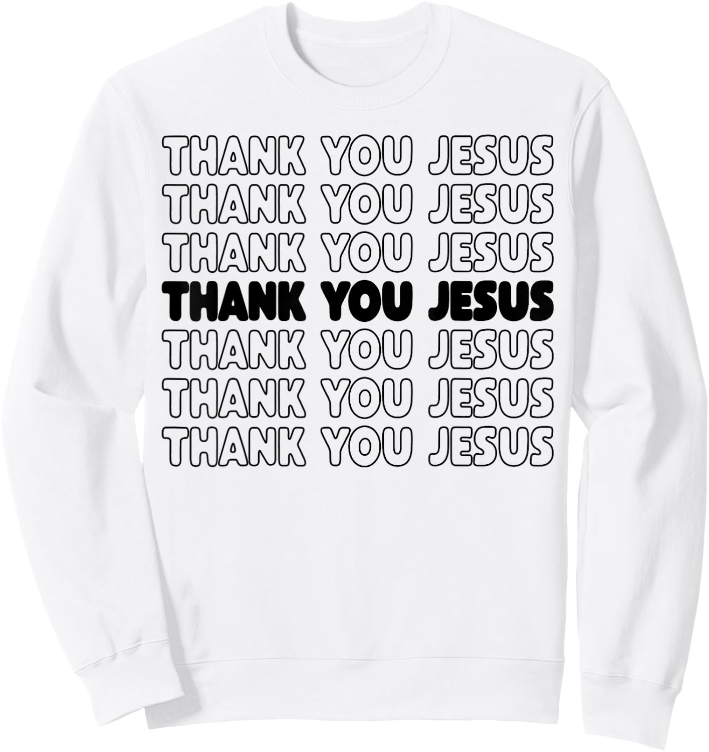 Thank You Jesus Bible Pride Men Sweatshirt - Sweatshirt | White