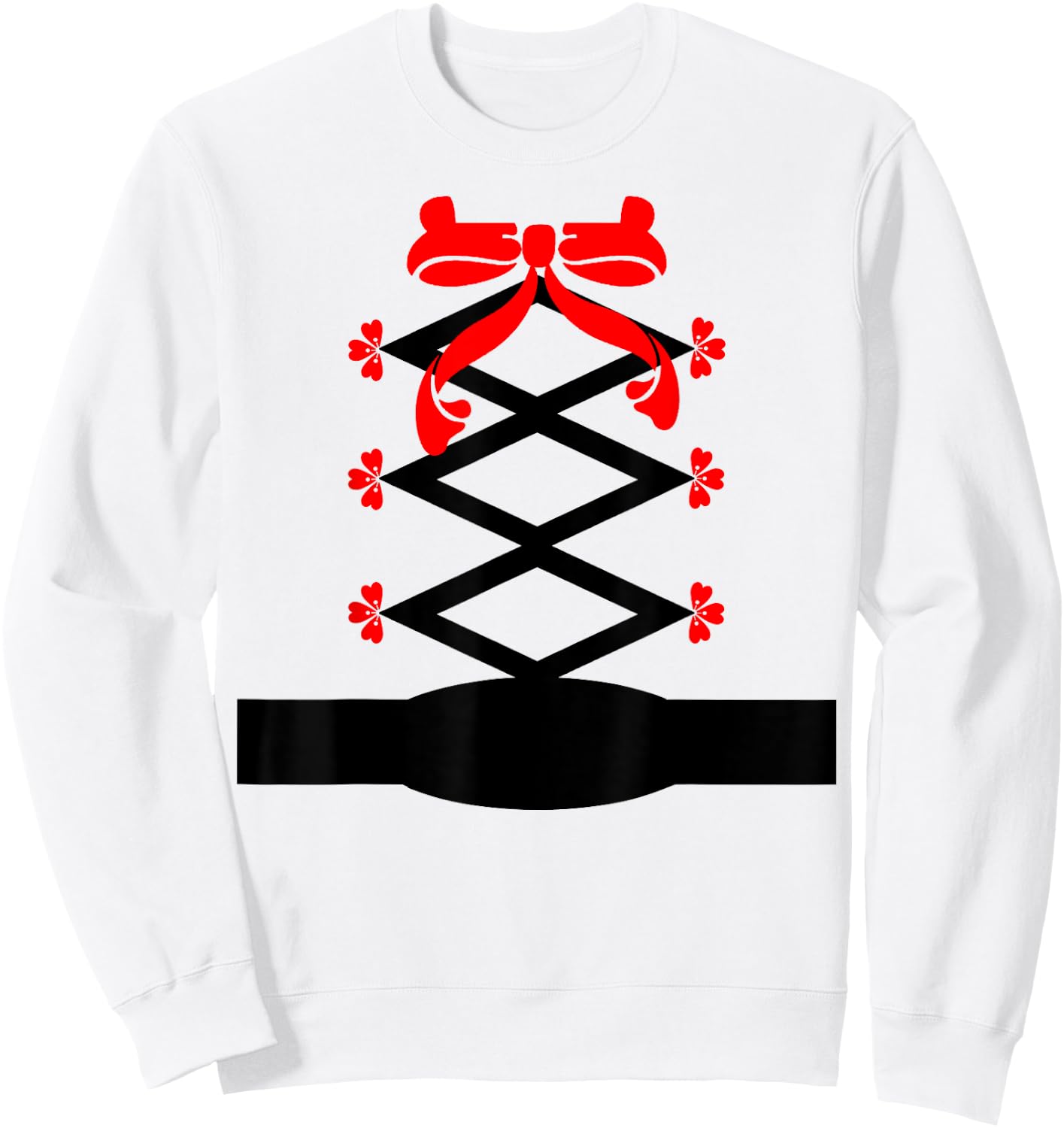 Little Red Riding Hood Folk Fairytale Costume Sweatshirt - Sweatshirt | White