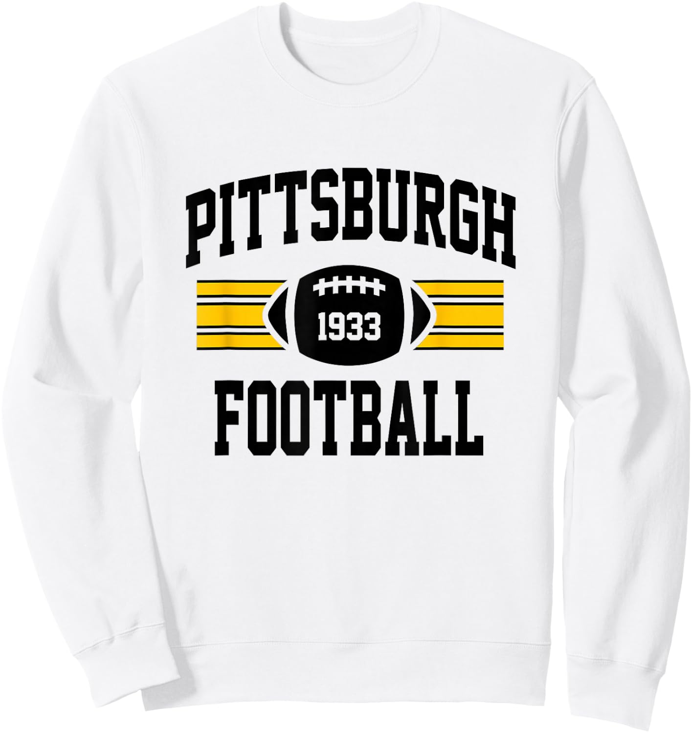 Pittsburgh Football Athletic Vintage Sports Team Fan Gift Sweatshirt - Sweatshirt | White