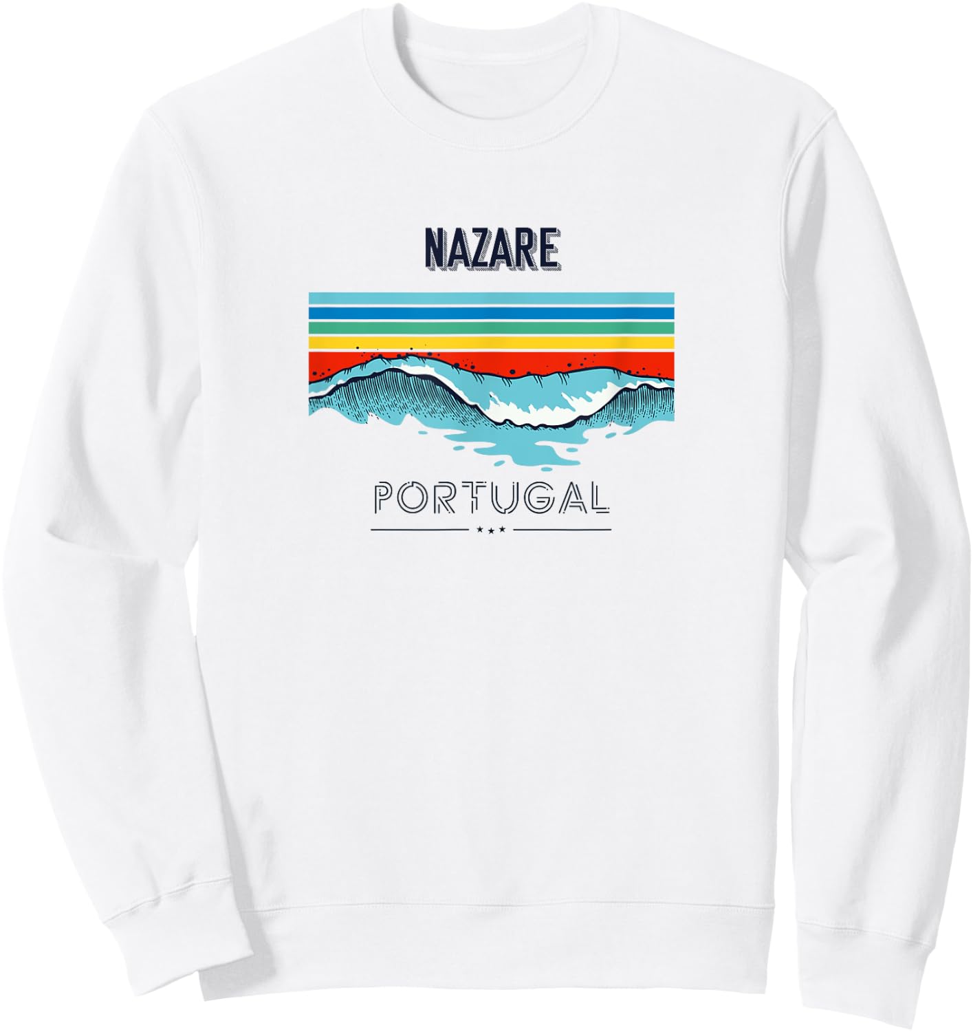 Nazare Souvenir - Portugal Reminder Sweatshirt - Sweatshirt | White