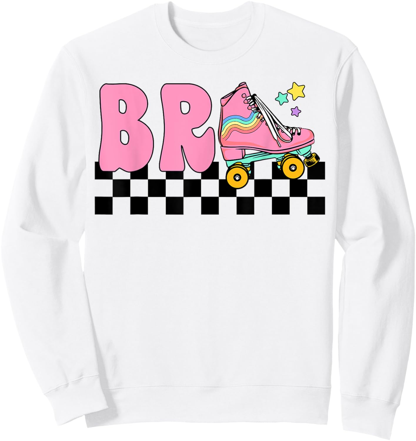 Brother Rolling Into Birthday Roller Skating Family Matching Sweatshirt - Sweatshirt | White