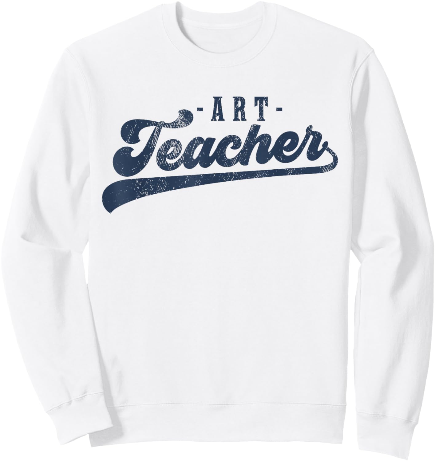 Art Teacher Men Women Cute Vintage Graphic Art Teacher Sweatshirt - Sweatshirt | White