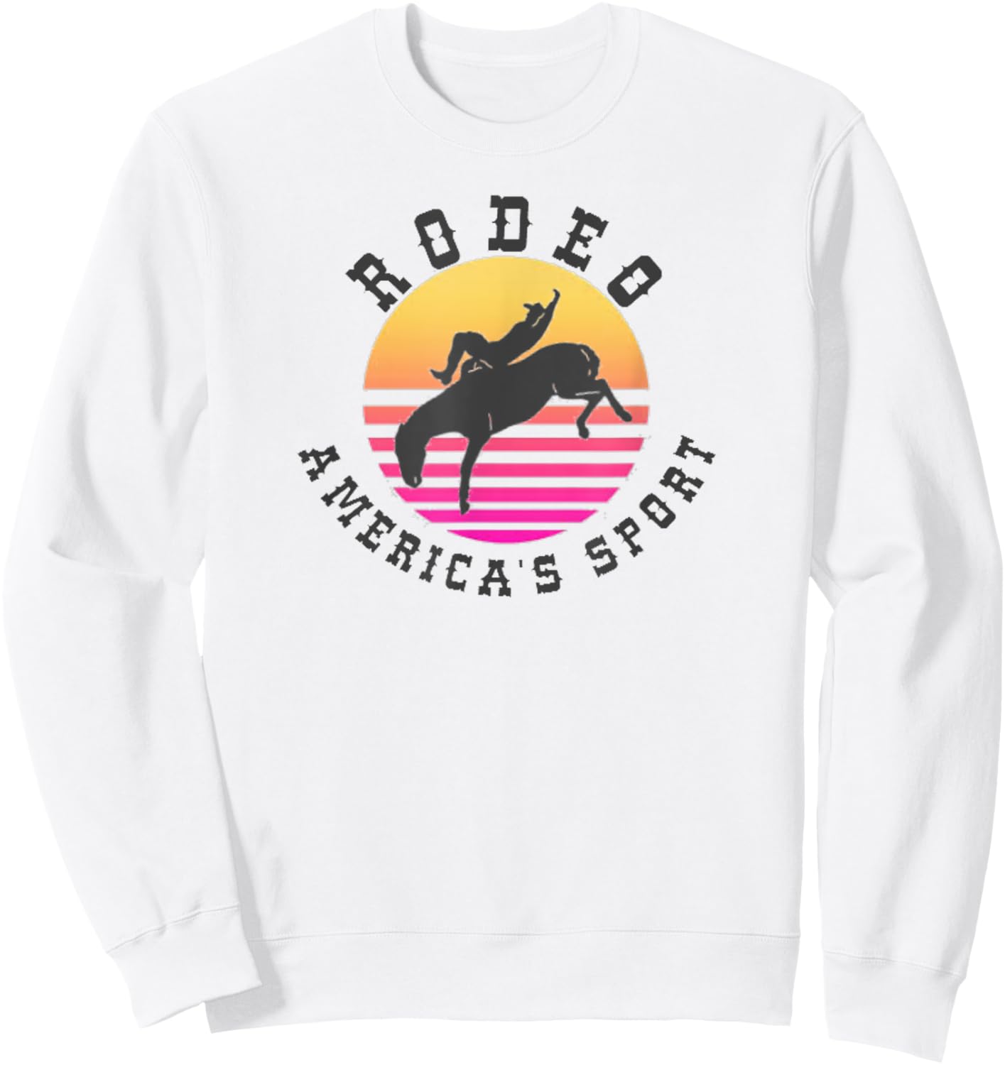 Rodeo America's Sport Bareback Bronc Riding Sweatshirt - Sweatshirt | White