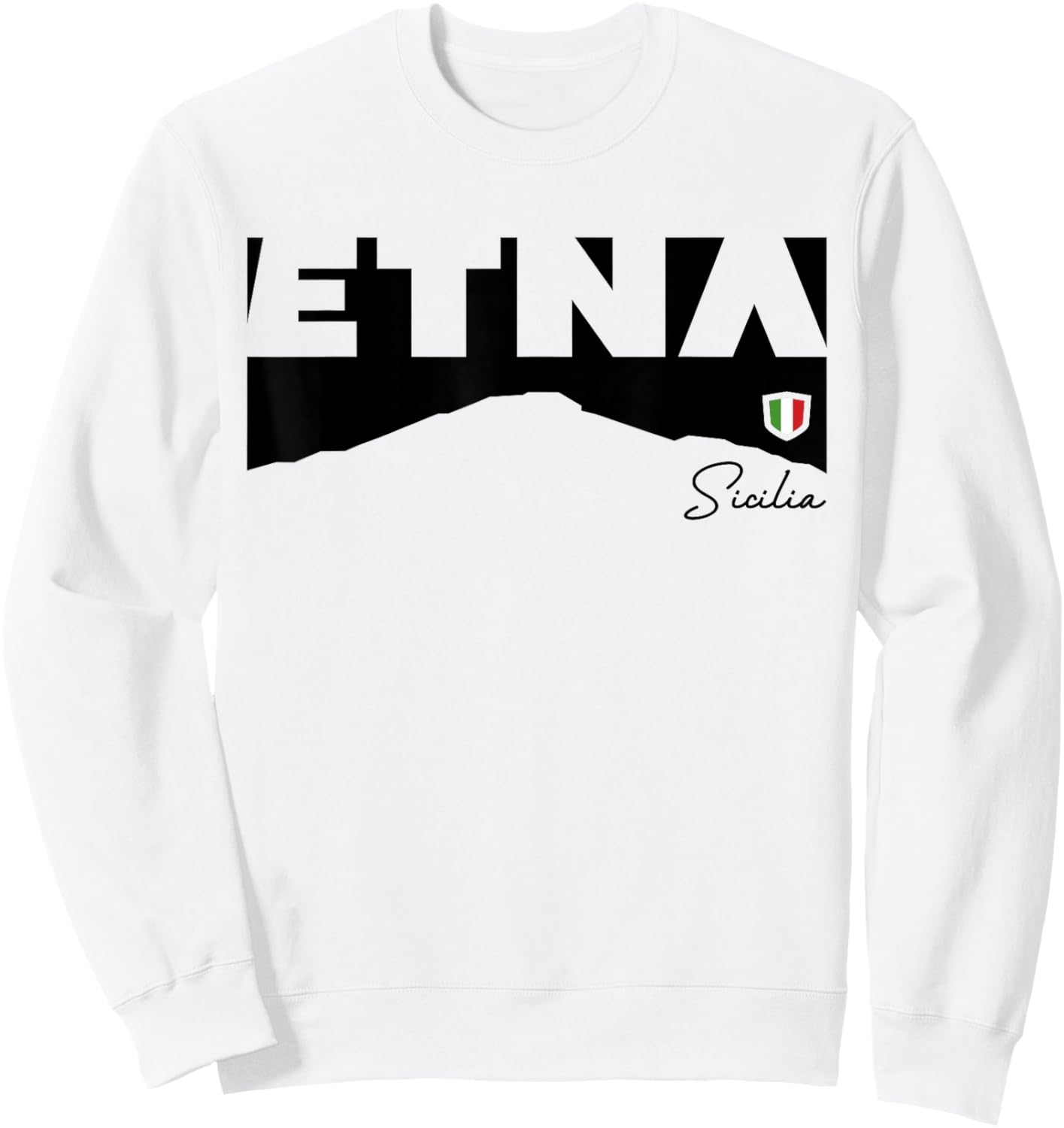 Mount Etna Mongibello Sicily Hike Volcano Hiking Gifts Italy Sweatshirt - Sweatshirt | White