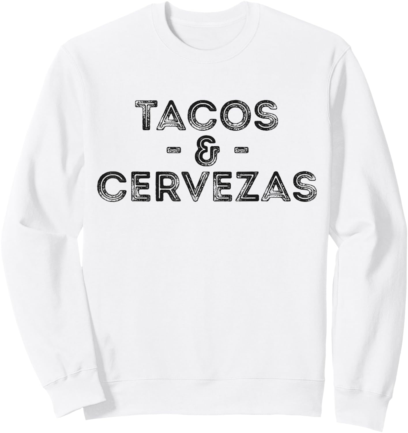 Tacos & Cervezas Vintage Novelty Sweatshirt - Sweatshirt | White