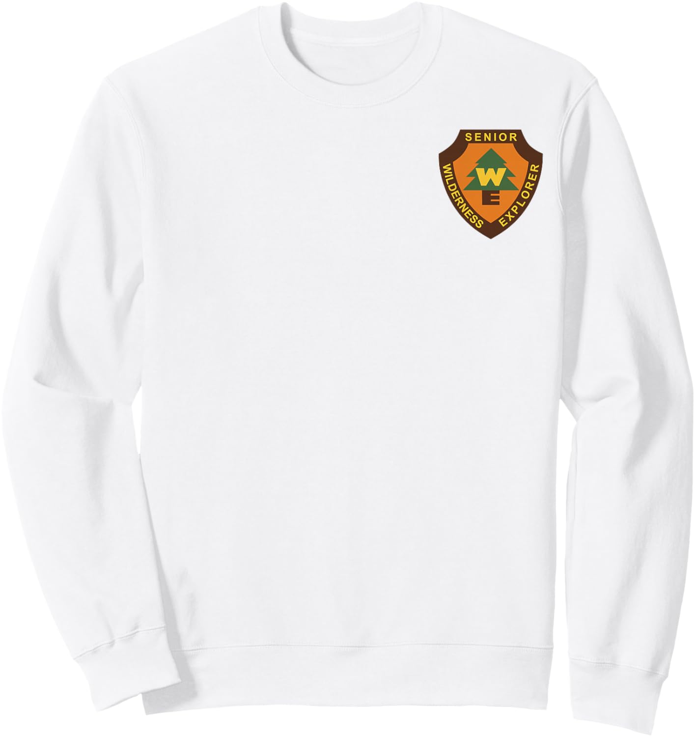 Disney Pixar Up Senior Wilderness Explorer Badge Logo Sweatshirt - Sweatshirt | White