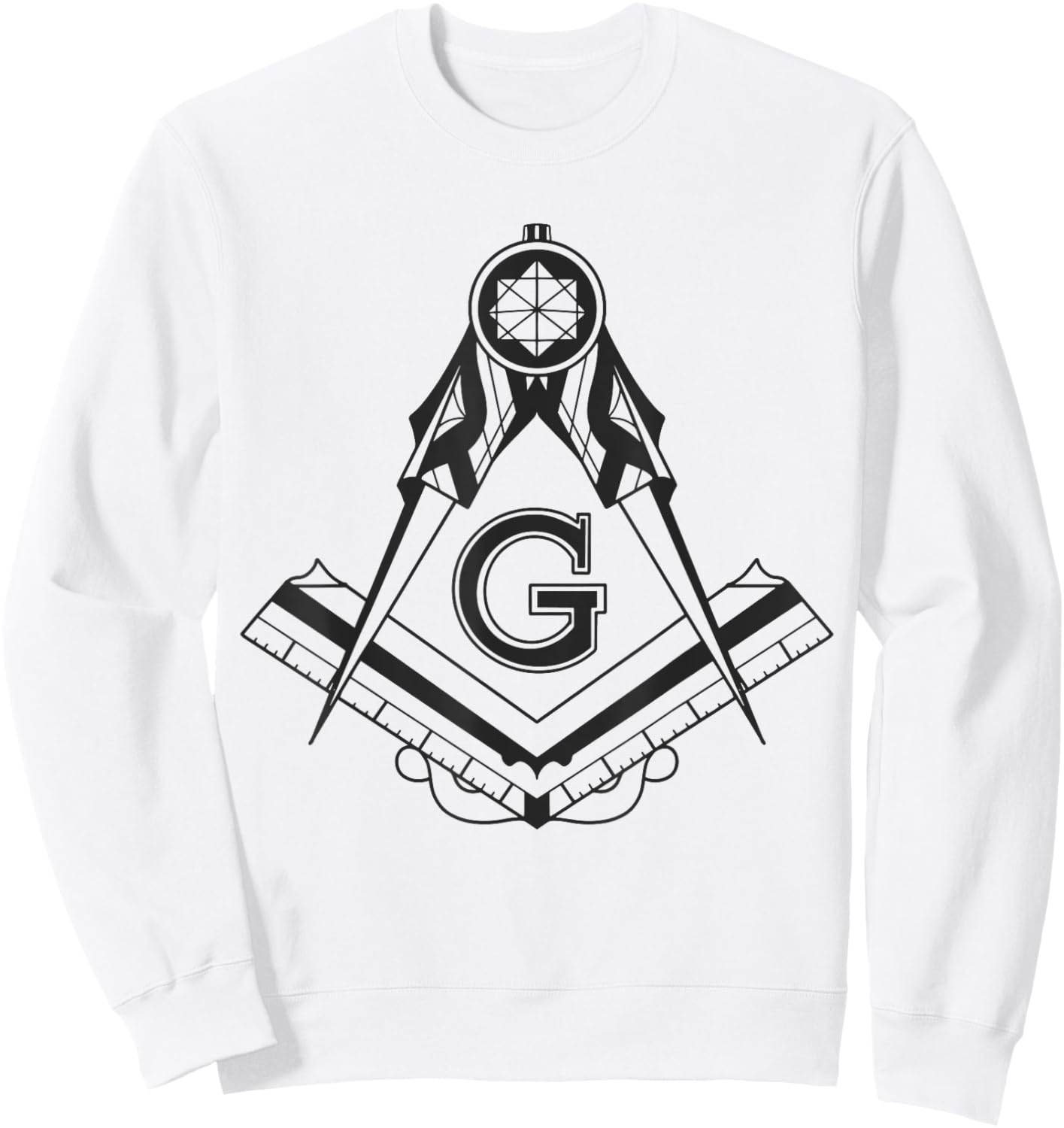 Freemason Emblem Sweatshirt - Sweatshirt | White