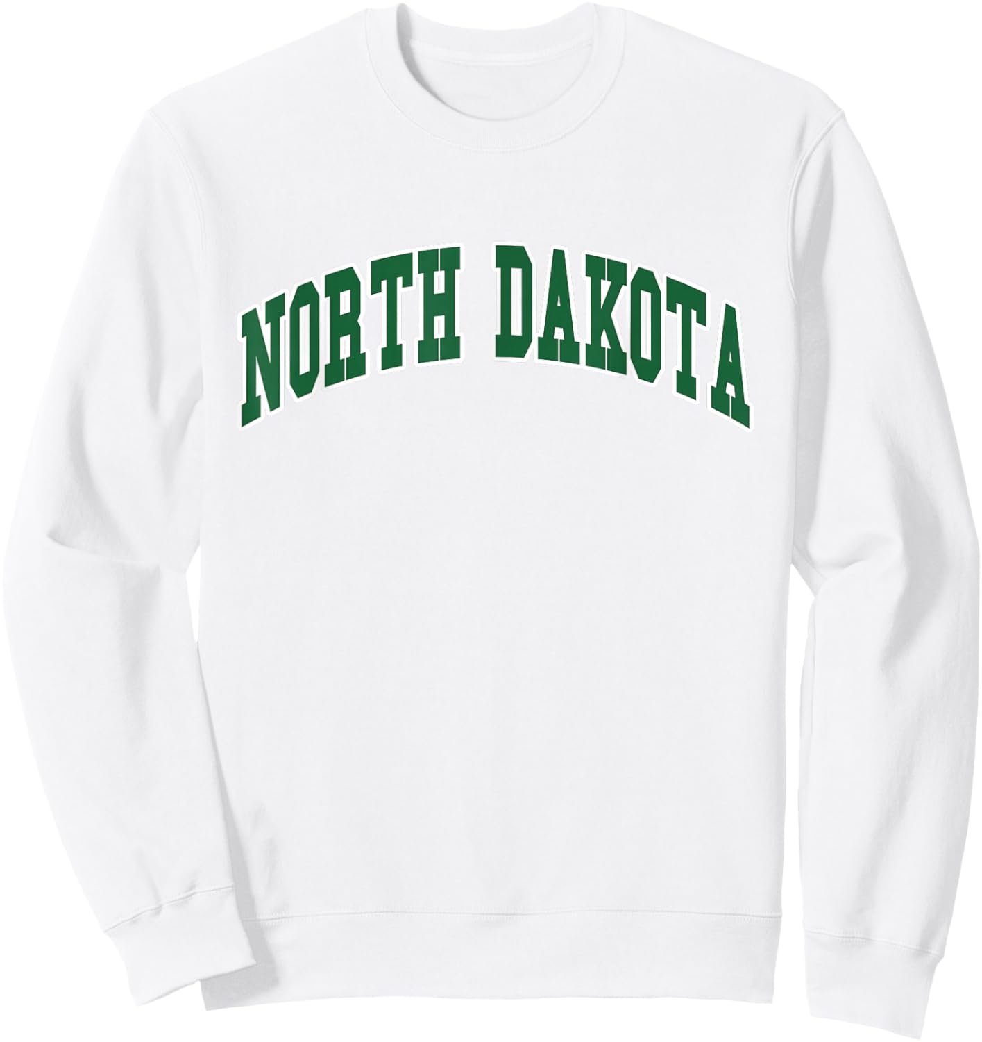 North Dakota - Throwback Design - Classic Sweatshirt - Sweatshirt | White