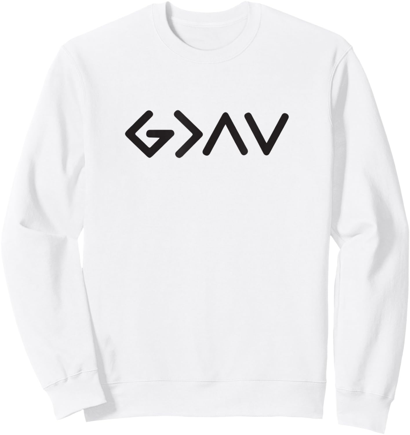 God is Faithful More Than Highs and Lows Christian Men Women Sweatshirt - Sweatshirt | White