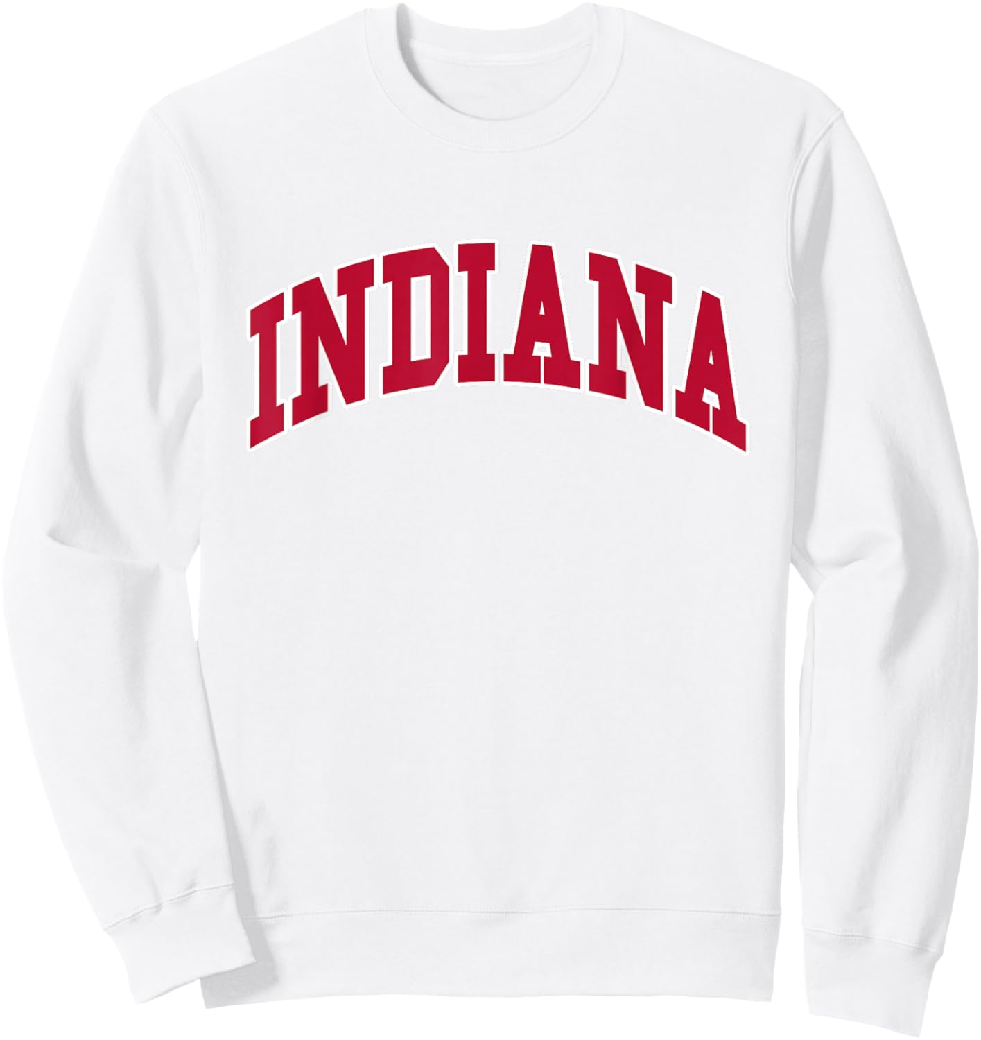 Indiana - Throwback Design Sweatshirt - Sweatshirt | White