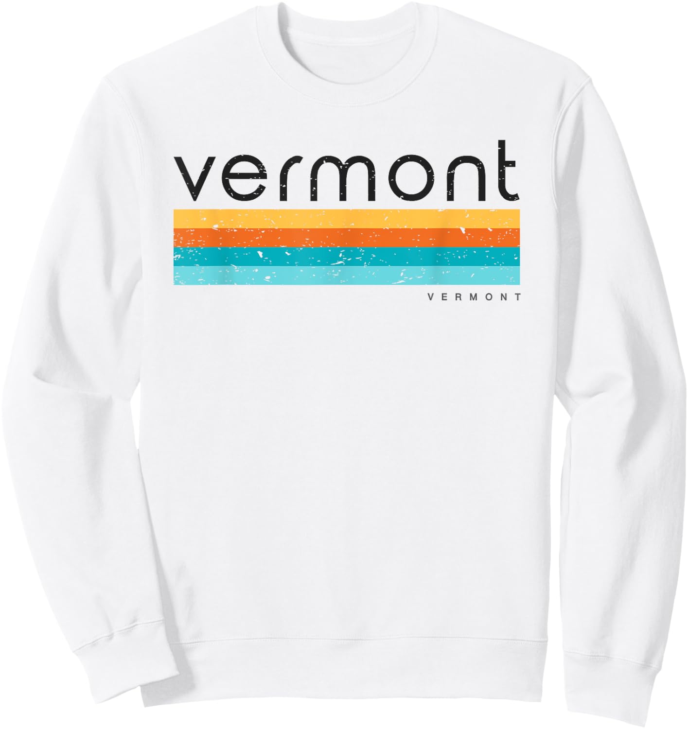 Vintage Vermont Retro Design Sweatshirt - Sweatshirt | White