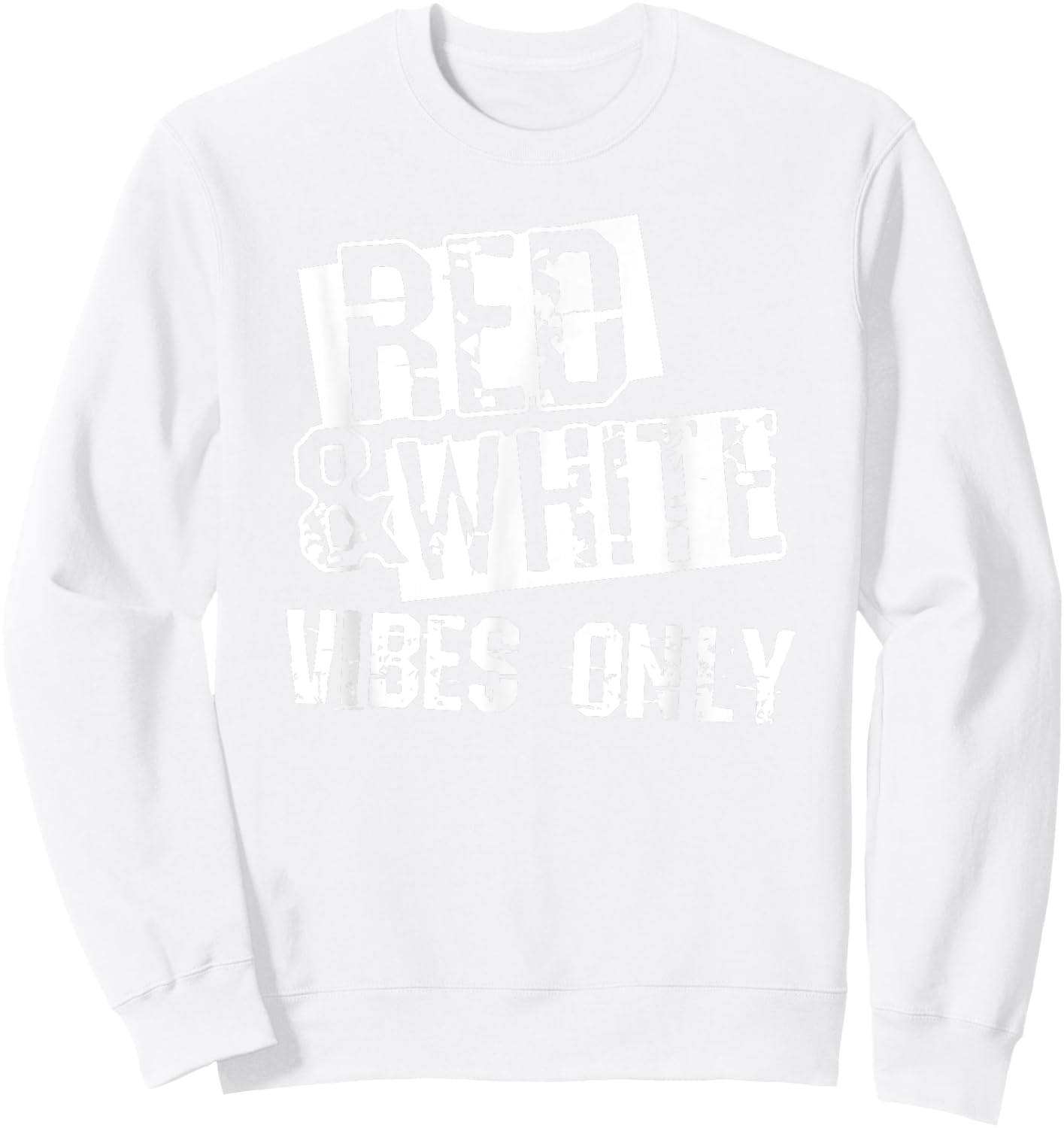 Red White Game Day for Football Team Colors School Spirit Sweatshirt - Sweatshirt | White