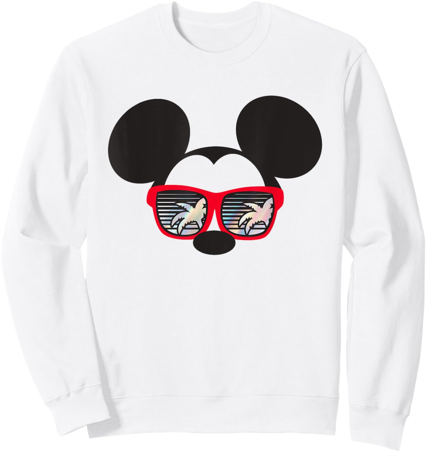 Disney Mickey and Friends Mickey Palm Summer Vibes Sweatshirt - Sweatshirt | White