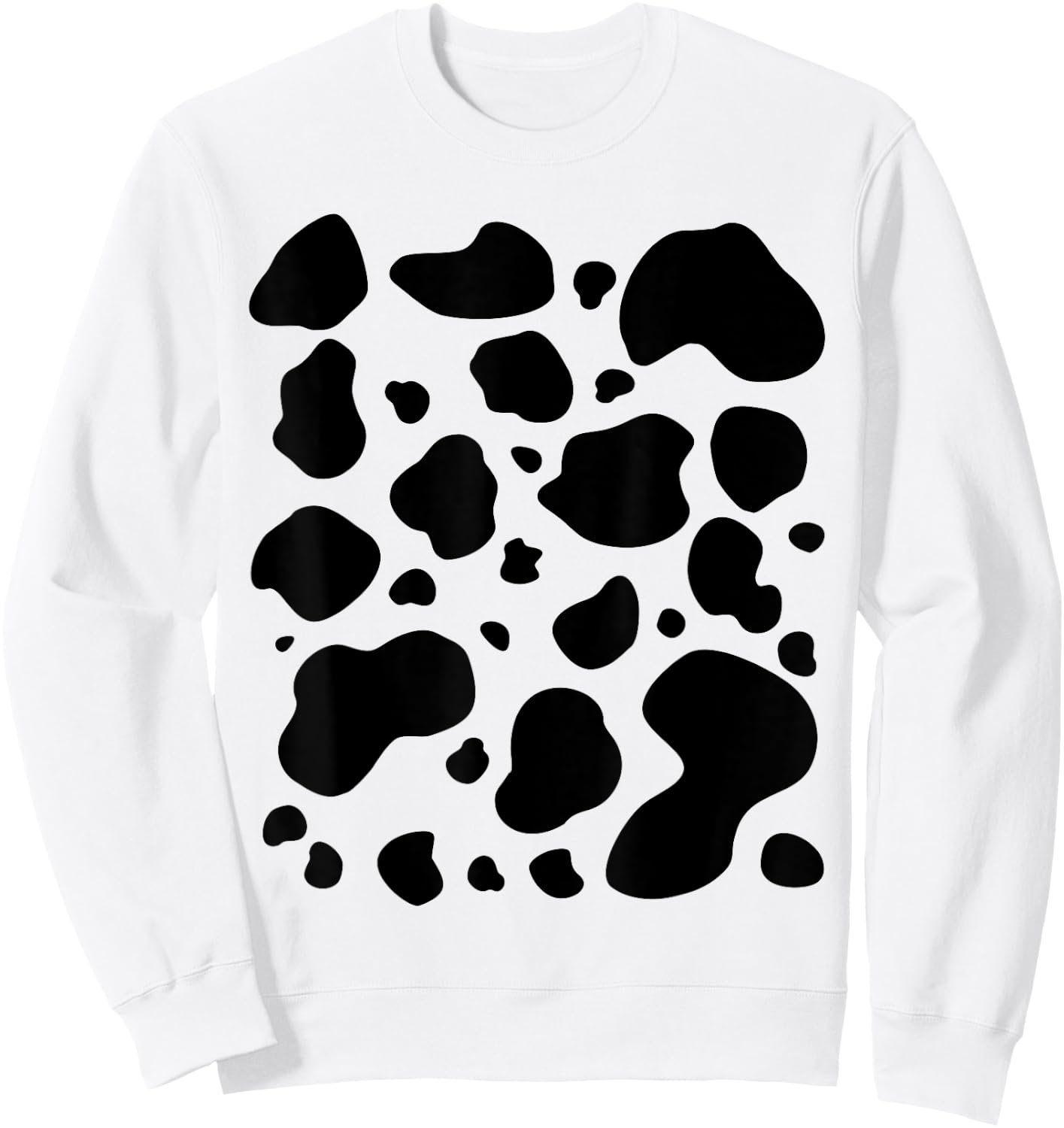 Cow Adult Kids Men Women Cow Costume Shirt Sweatshirt - Sweatshirt | White