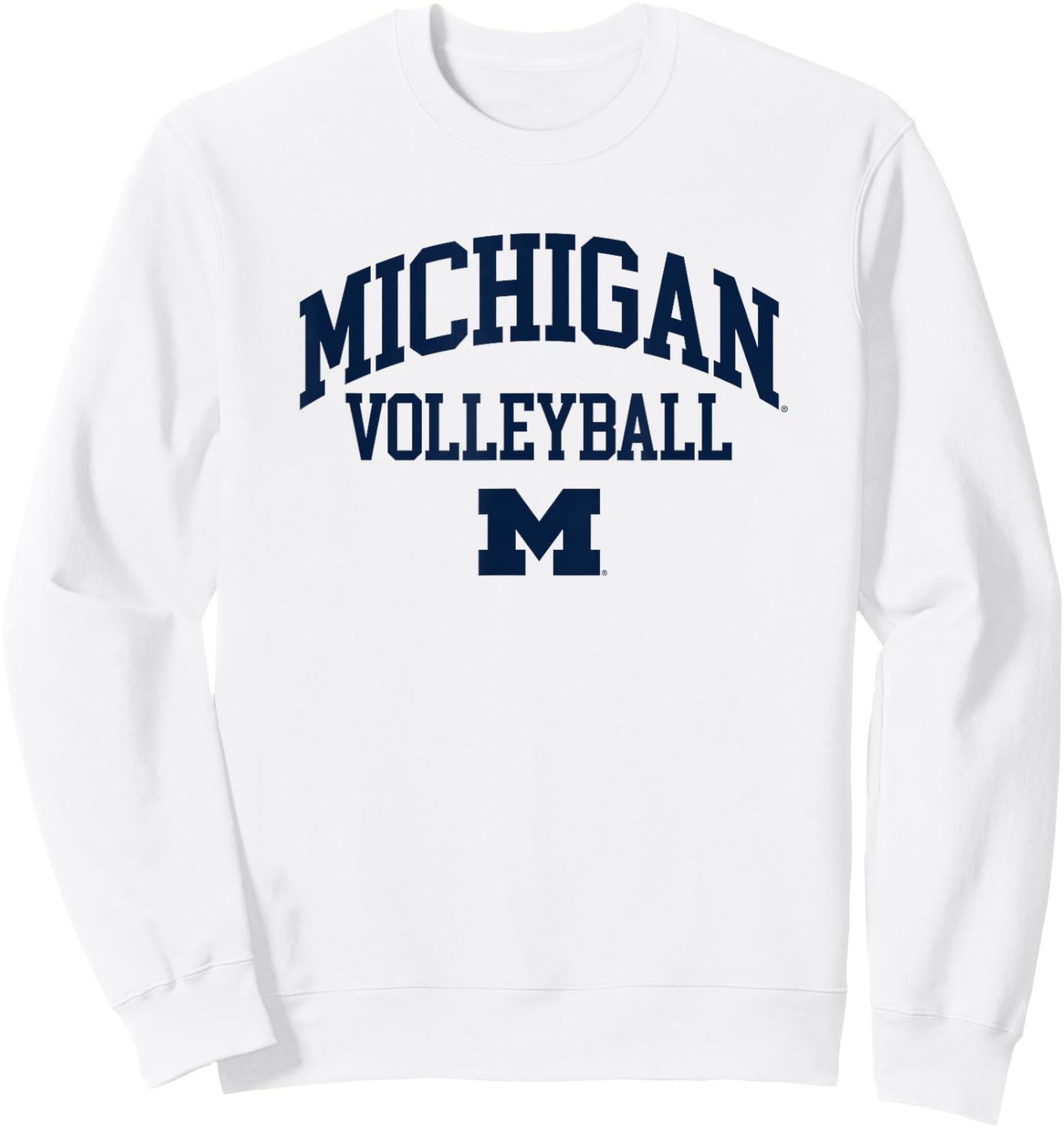University of Michigan Wolverines Volleyball Sweatshirt - Sweatshirt | White