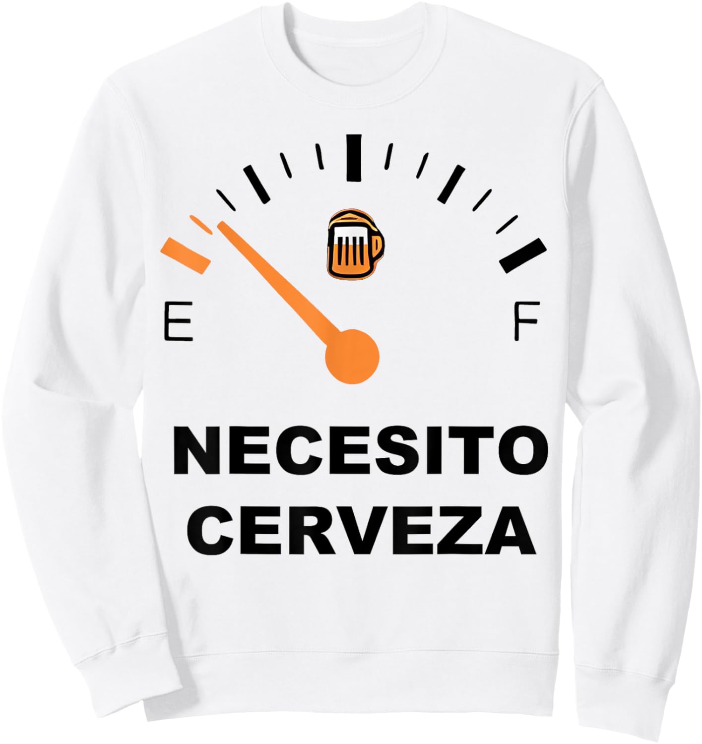 Necesito Cerveza Sweatshirt - Sweatshirt | White