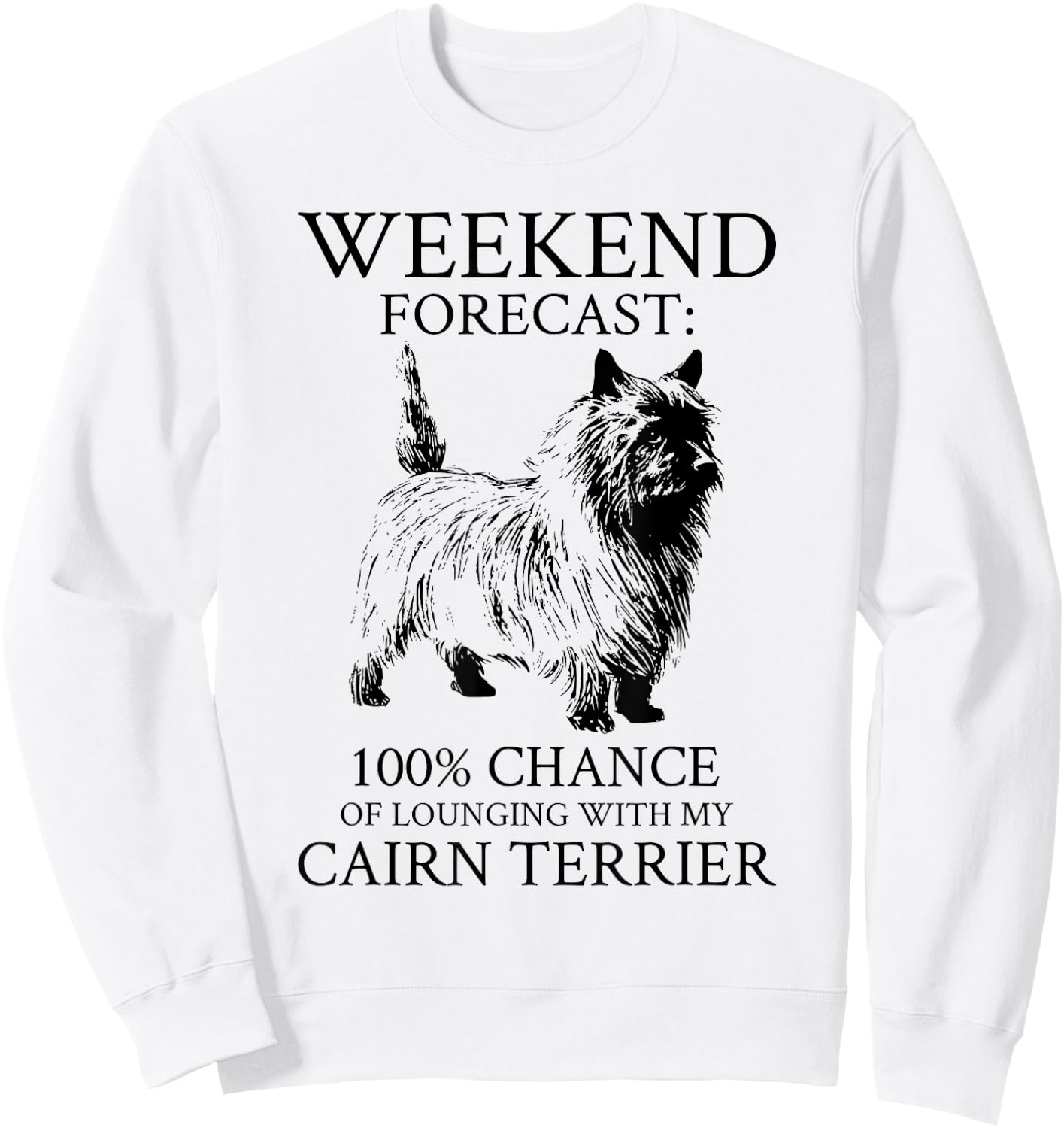 Cairn Terrier Dog Sweatshirt - Sweatshirt | White