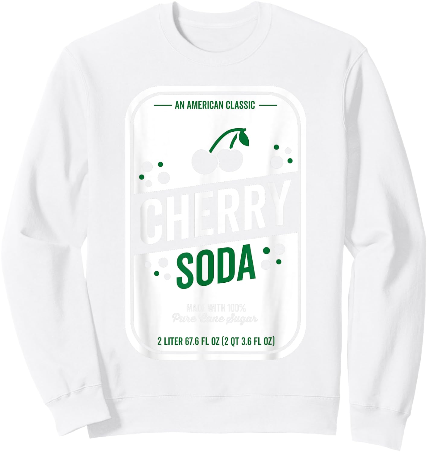Soda Group Halloween Costume Cherry Soda Sweatshirt - Sweatshirt | White