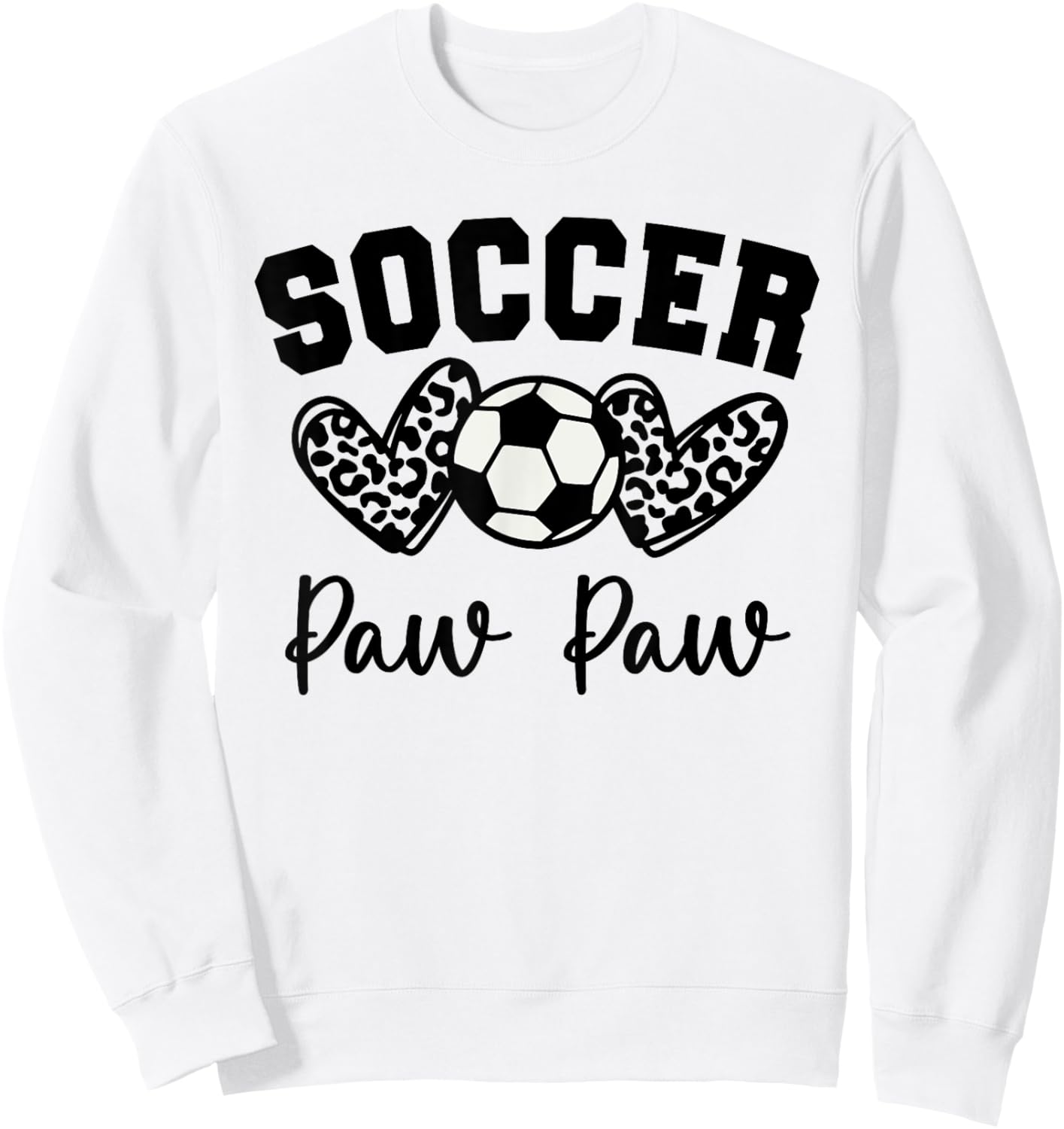 Soccer Paw Paw Matching Family Soccer Sweatshirt - Sweatshirt | White