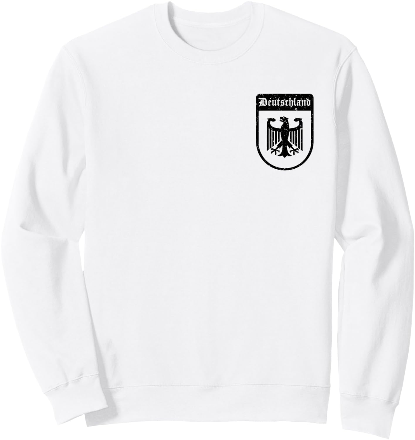Deutschland Flagge Deutscher Adler Deutschland Sweatshirt - Sweatshirt | White