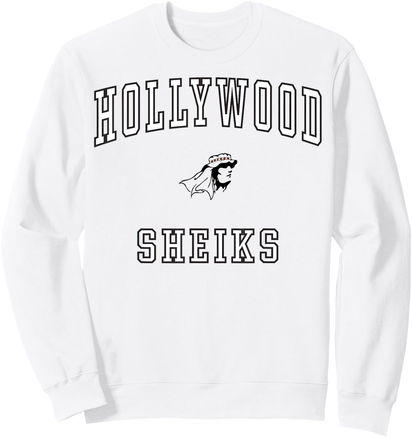 Hollywood High School Sheiks C1 Sweatshirt - Sweatshirt | White