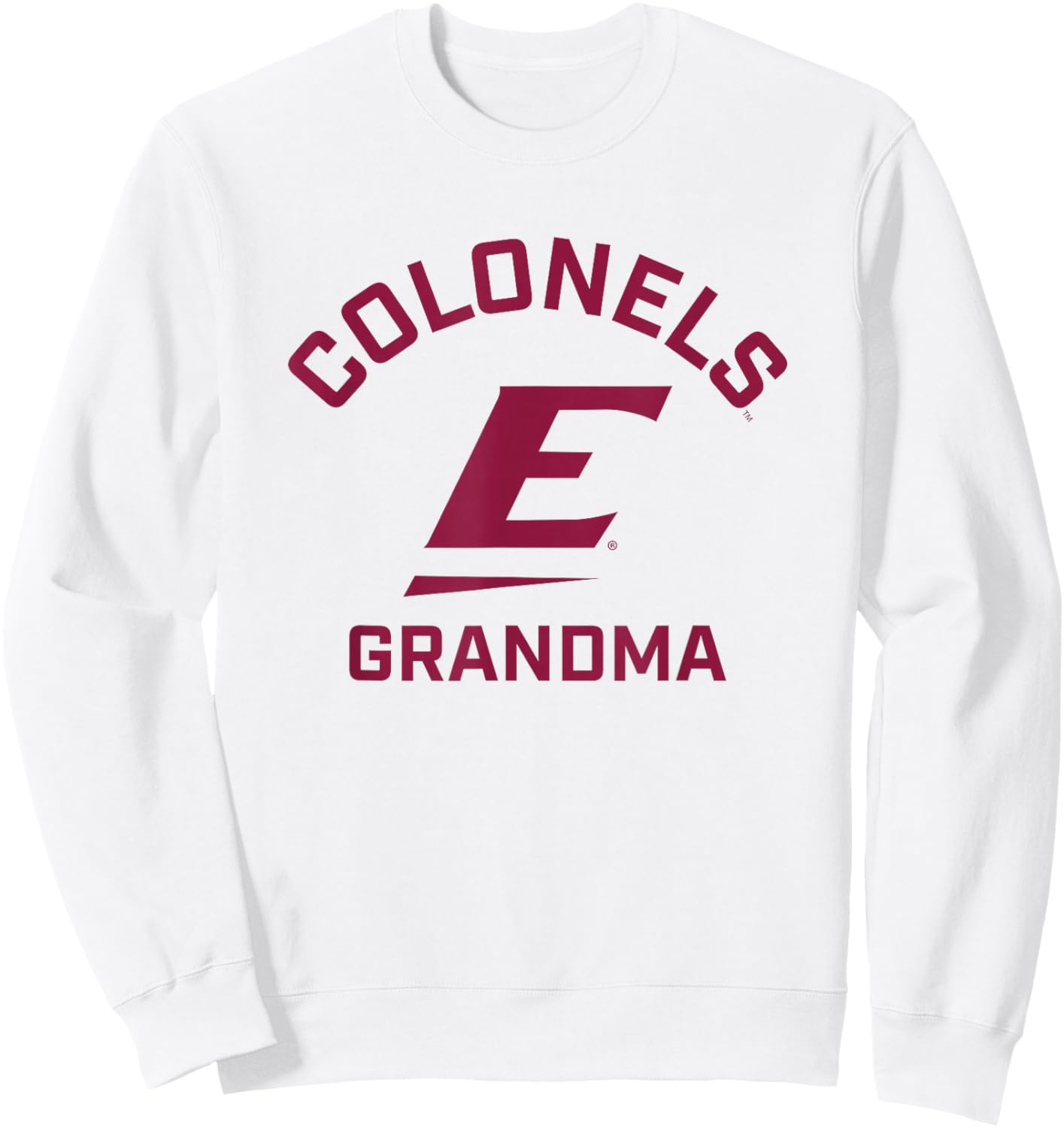 Eastern Kentucky University EKU Colonels Arched Grandma Sweatshirt - Sweatshirt | White