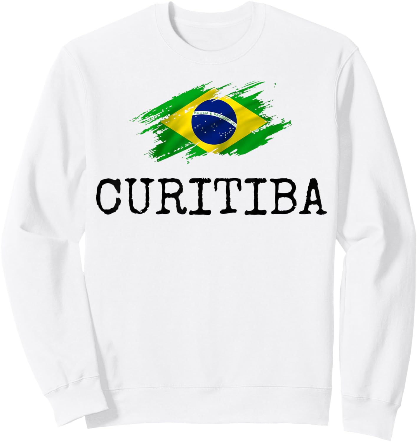 Curitiba Brazil Country City Brazilian Fun Women Men Manaus Sweatshirt - Sweatshirt | White