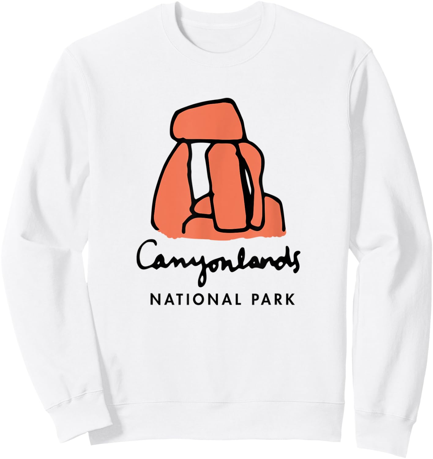 Family Vacation Design - Retro Canyonlands National Park Sweatshirt - Sweatshirt | White