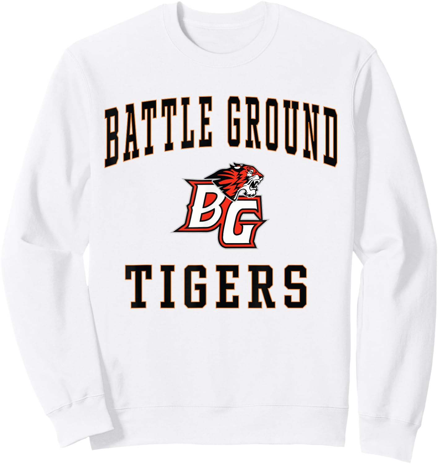 Battle Ground High School Tigers C1 Sweatshirt - Sweatshirt | White