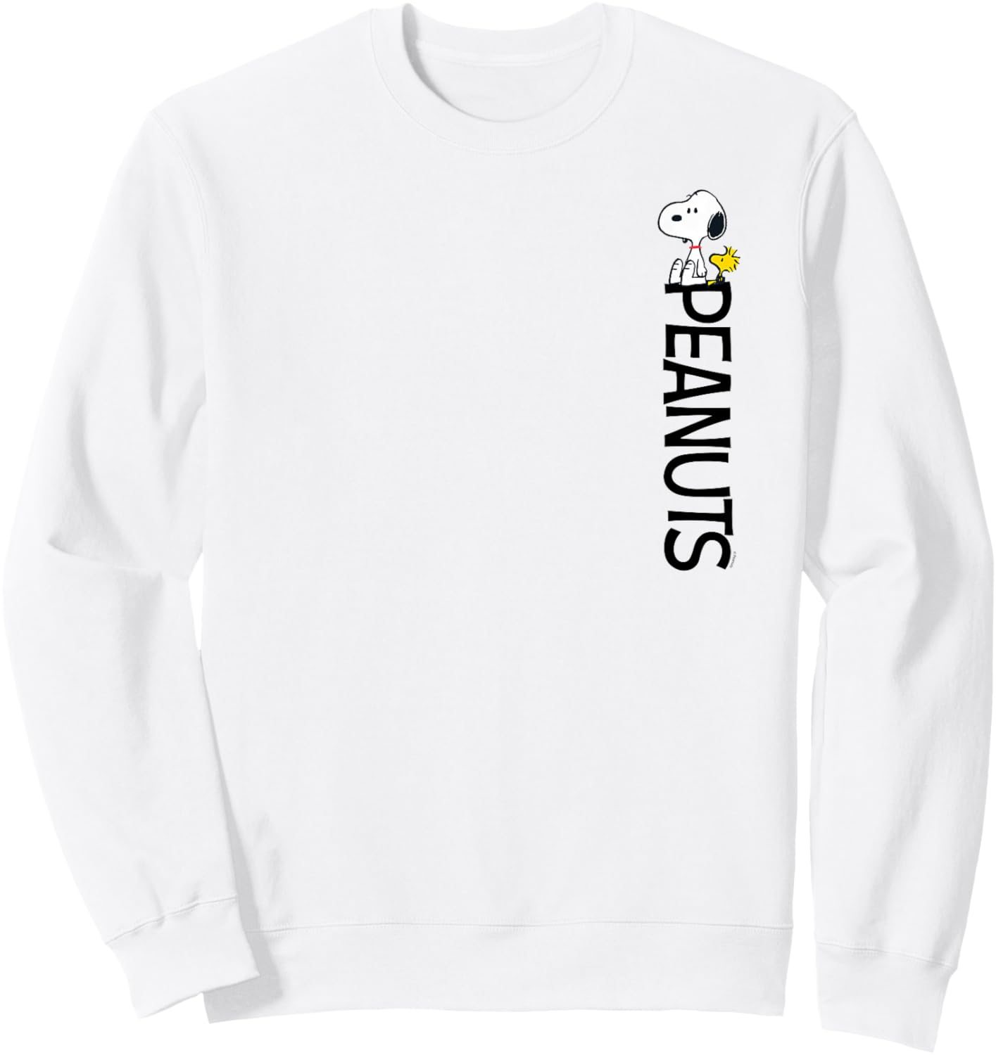 Peanuts - Woodstock Snoopy Vertical Logo Sweatshirt - Sweatshirt | White