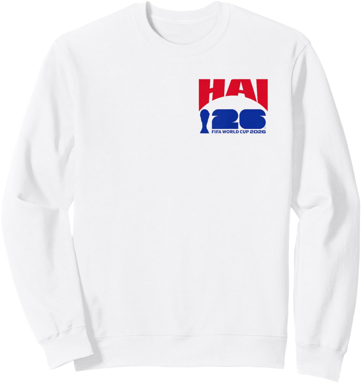 FIFA World CUP26 Haiti Ball in Goal Sweatshirt - Sweatshirt | White