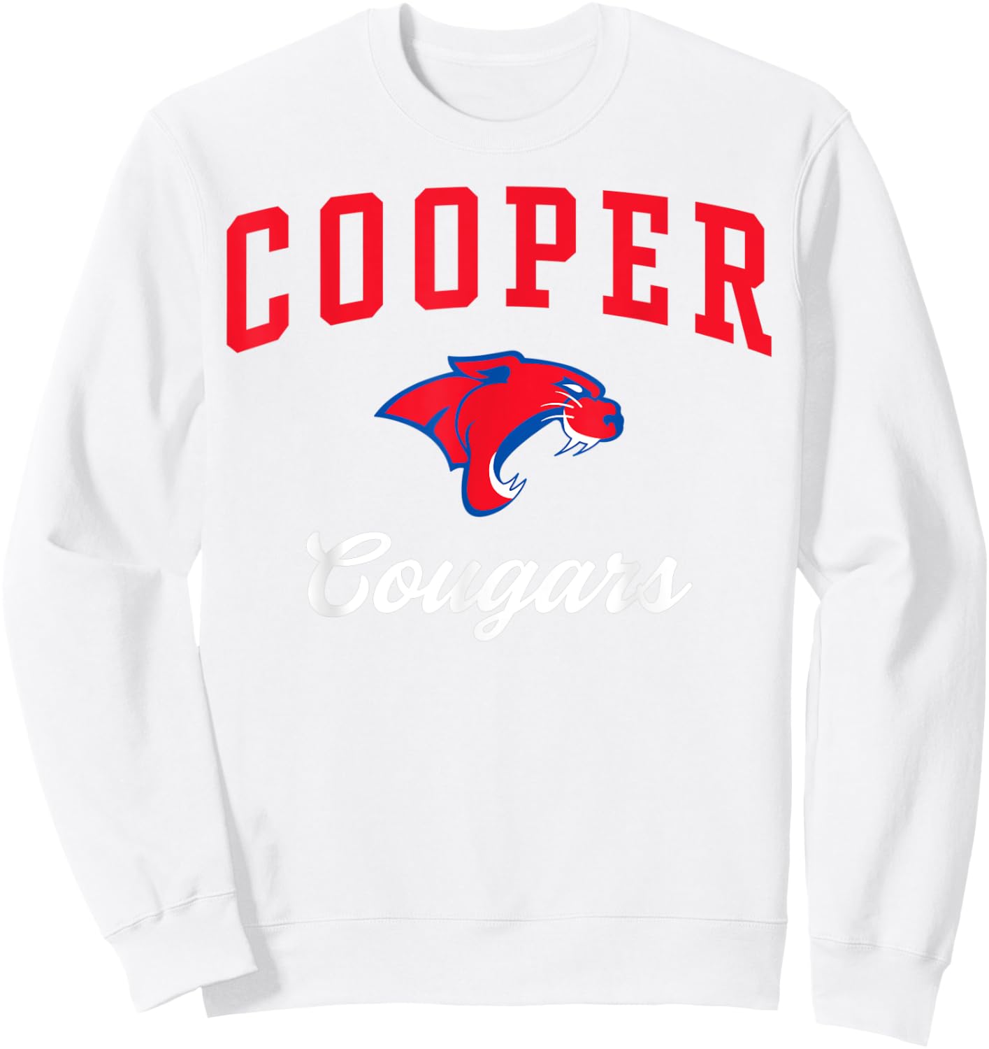 Cooper High School Cougars C3 Sweatshirt - Sweatshirt | White