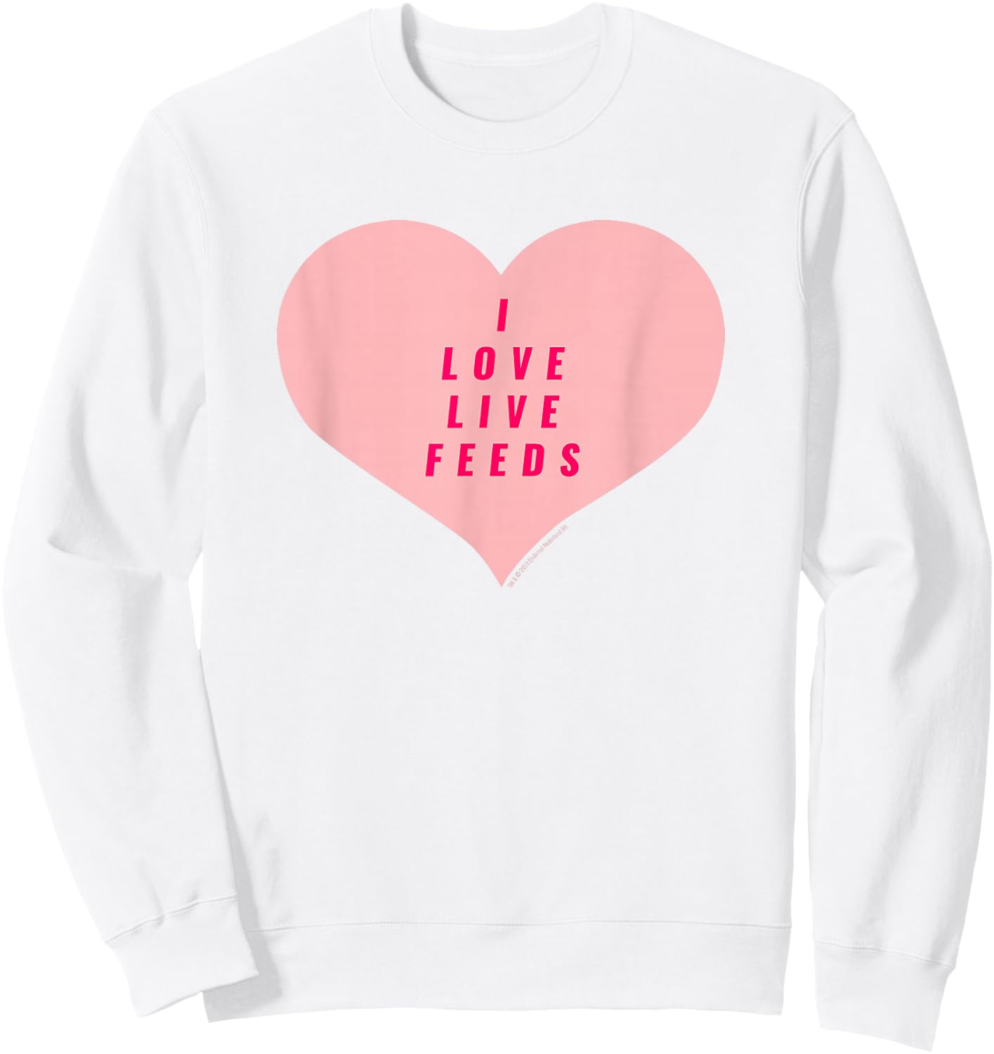 Big Brother Heart Live Feeds Sweatshirt - Sweatshirt | White