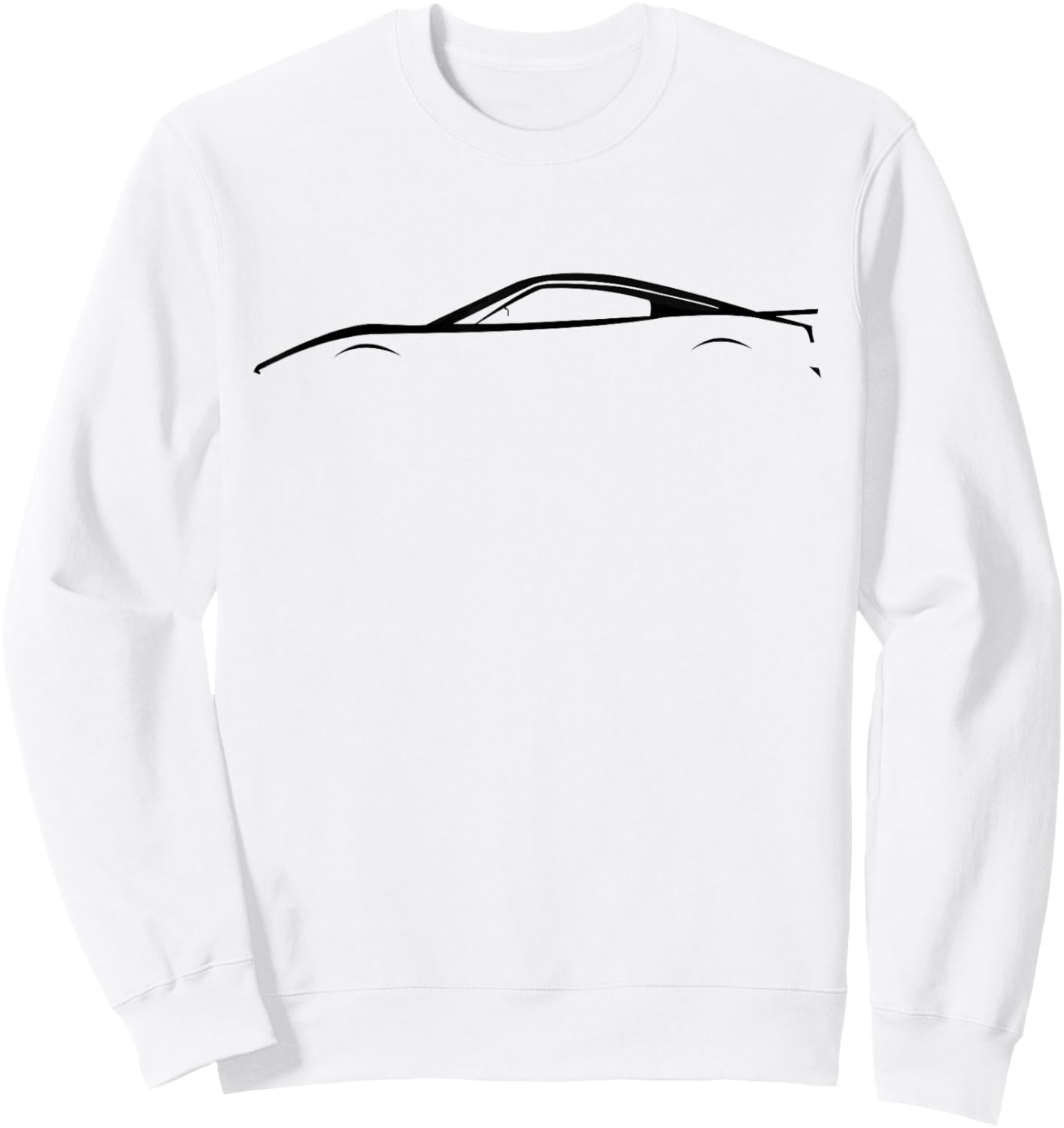 911 Legendary Racing Sports Car Iconic Racing Car Silhouette Sweatshirt - Sweatshirt | White