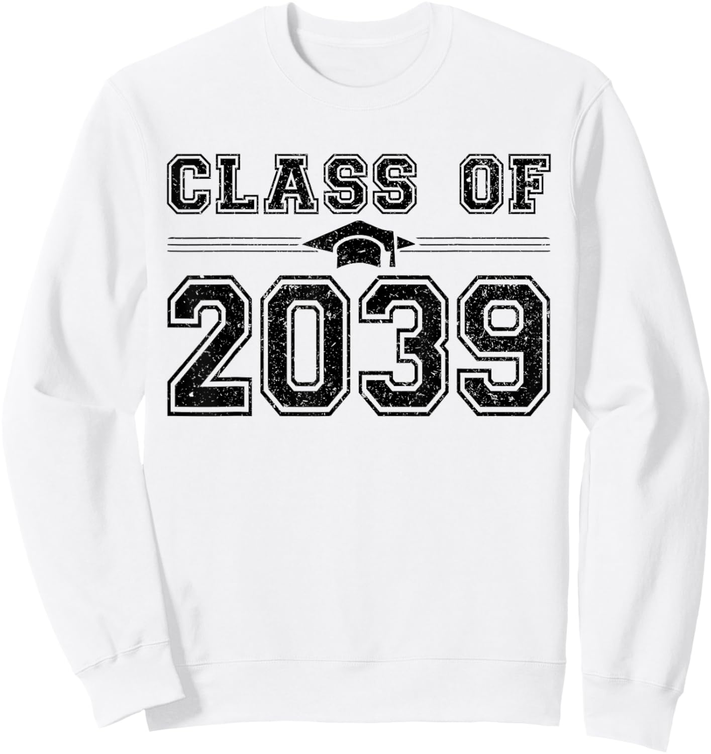 Class of 2039 Grow With Me First Day of School Graduation Sweatshirt - Sweatshirt | White
