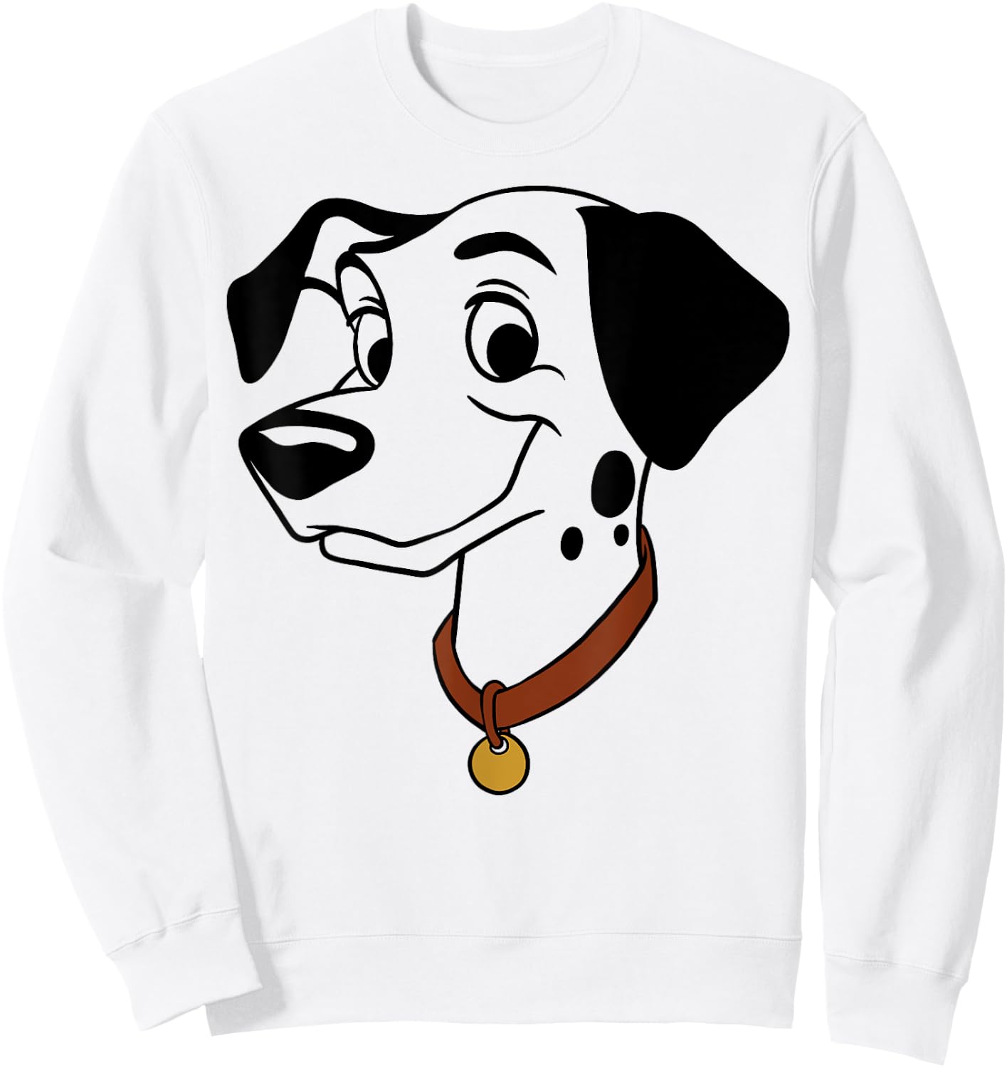 Disney 101 Dalmatians Pongo Big Face Sweatshirt - Sweatshirt | White
