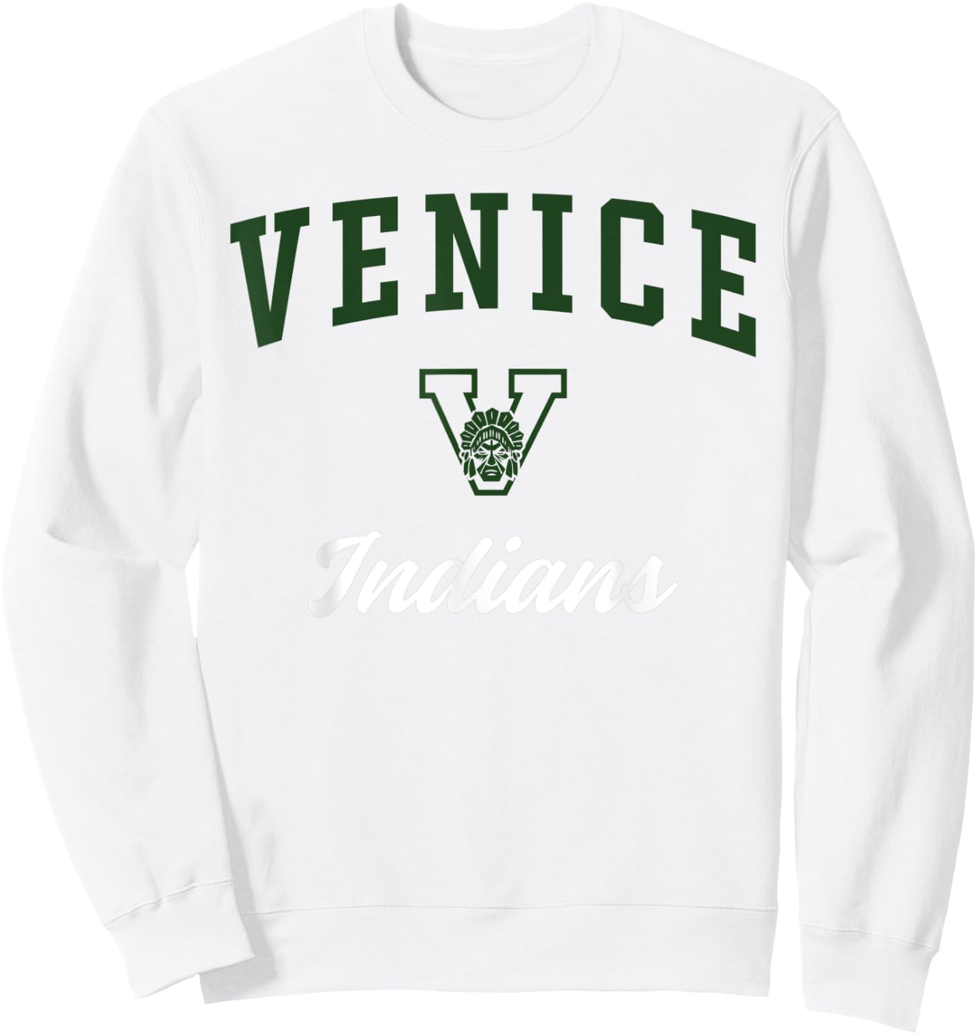 Venice High School Indians Sweatshirt - Sweatshirt | White