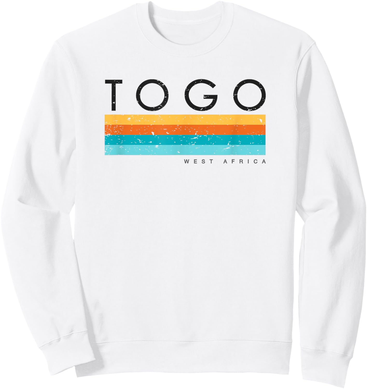 Vintage Togo West Africa Retro Design Sweatshirt - Sweatshirt | White