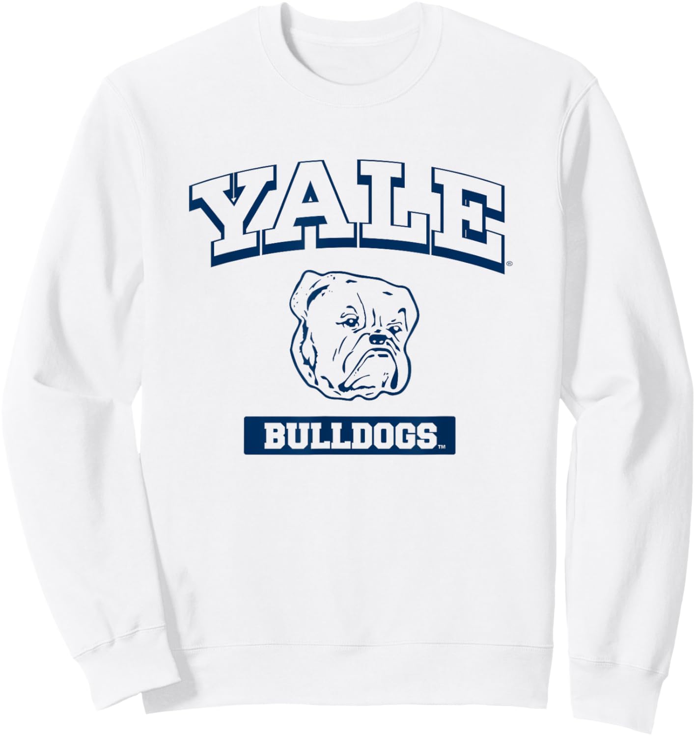Yale University Blue Bulldogs Sweatshirt - Sweatshirt | White