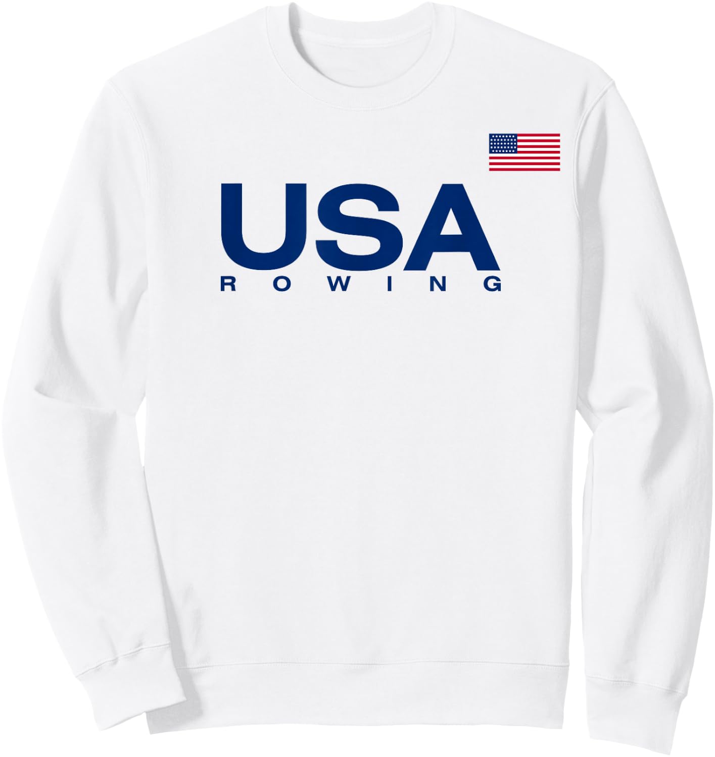 USA Rowing Flag Sweatshirt - Sweatshirt | White