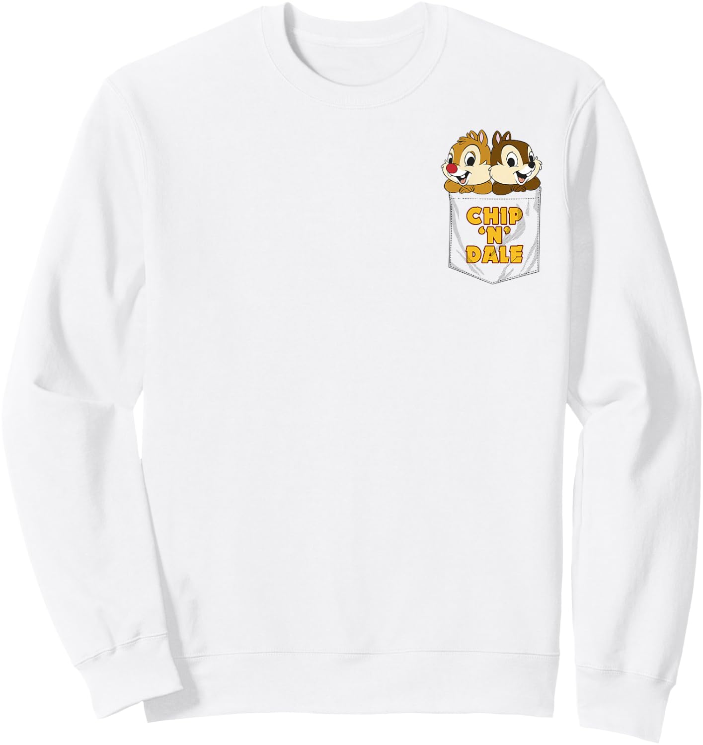 Disney Chip 'N Dale Faux Pocket Sweatshirt - Sweatshirt | White