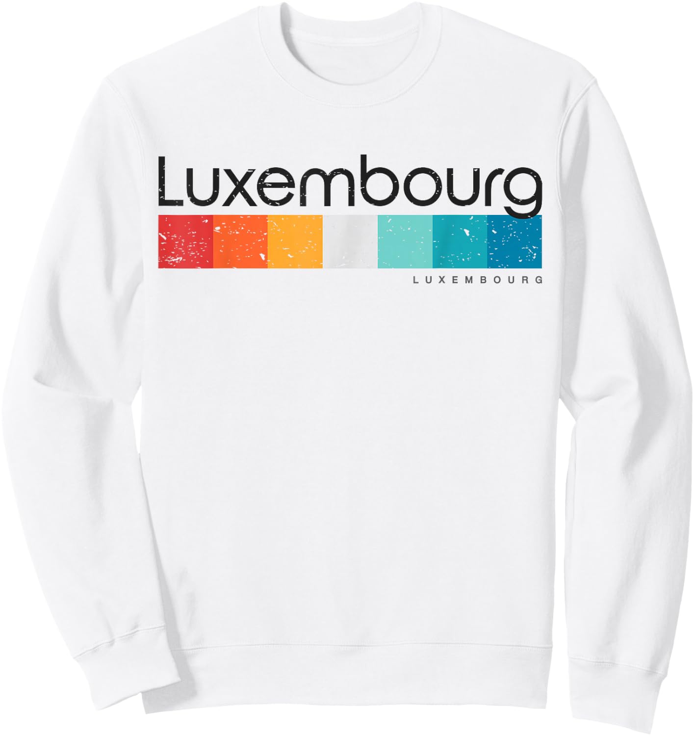 Vintage Luxembourg Retro Design Sweatshirt - Sweatshirt | White