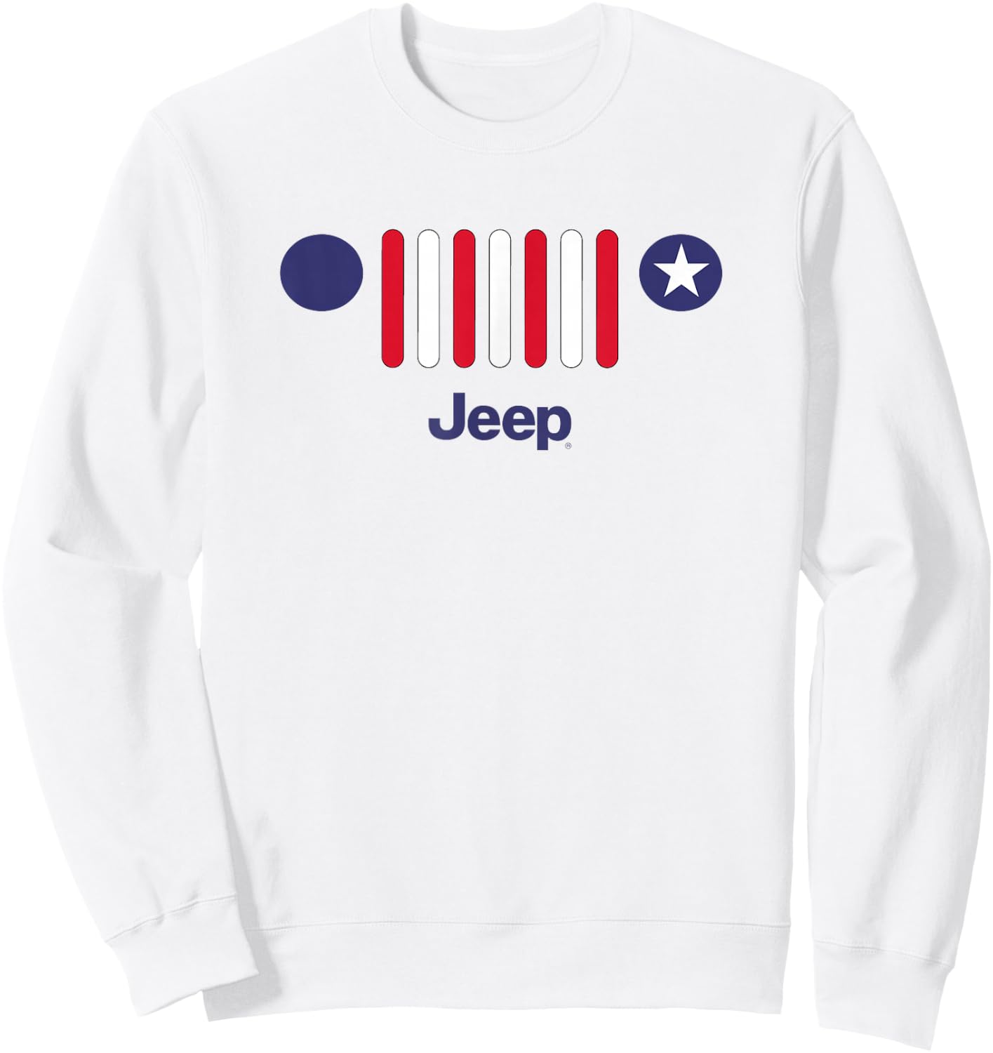 Jeep America 7-Slot Grille Sweatshirt - Sweatshirt | White