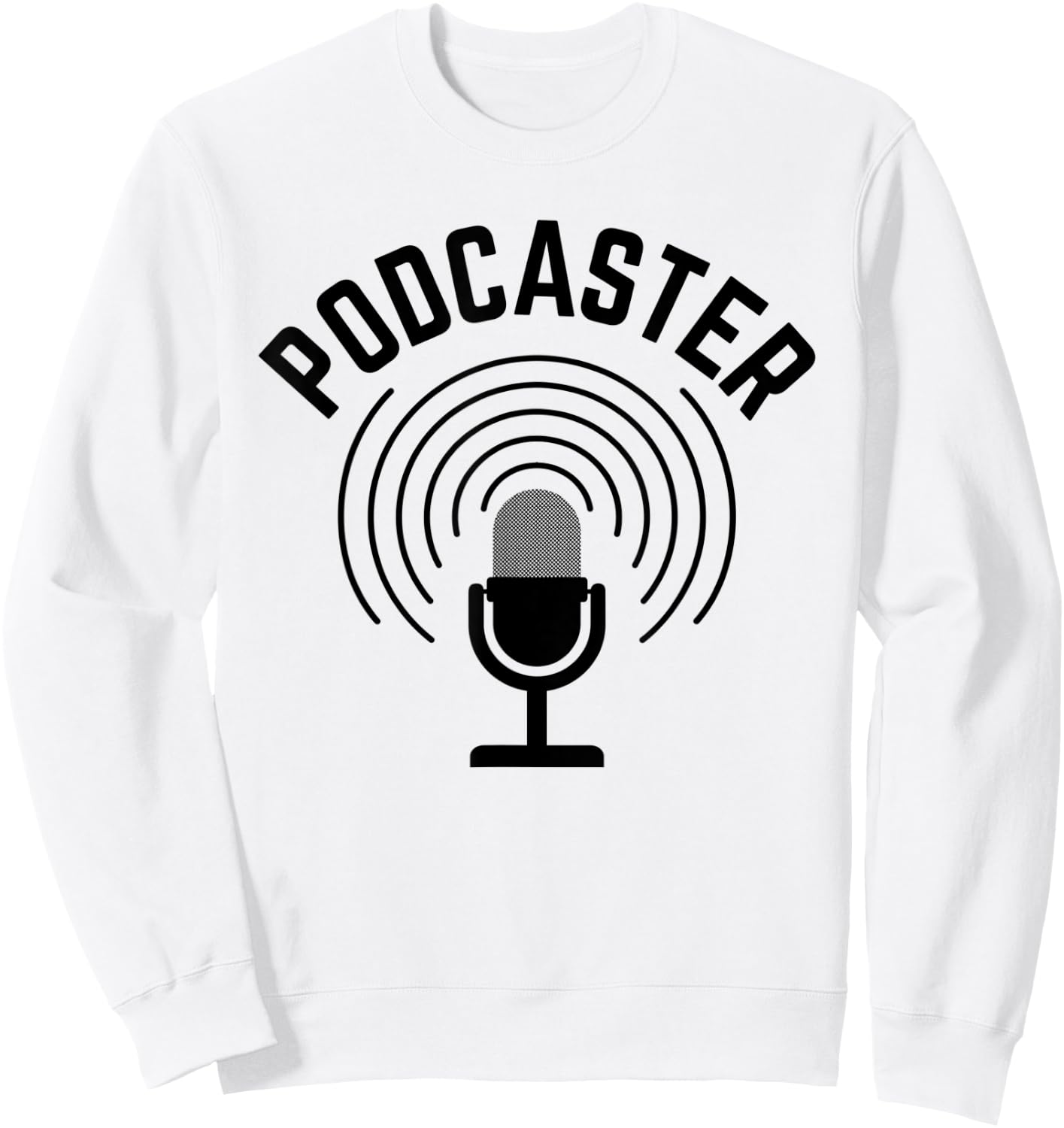 Podcaster Sweatshirt - Sweatshirt | White