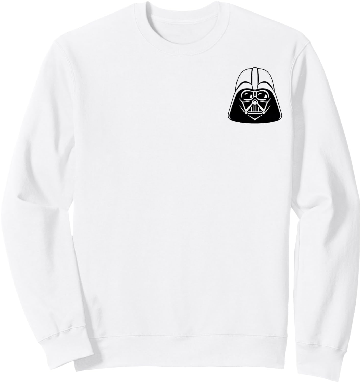 Star Wars Darth Vader Small Pocket Face Sweatshirt - Sweatshirt | White