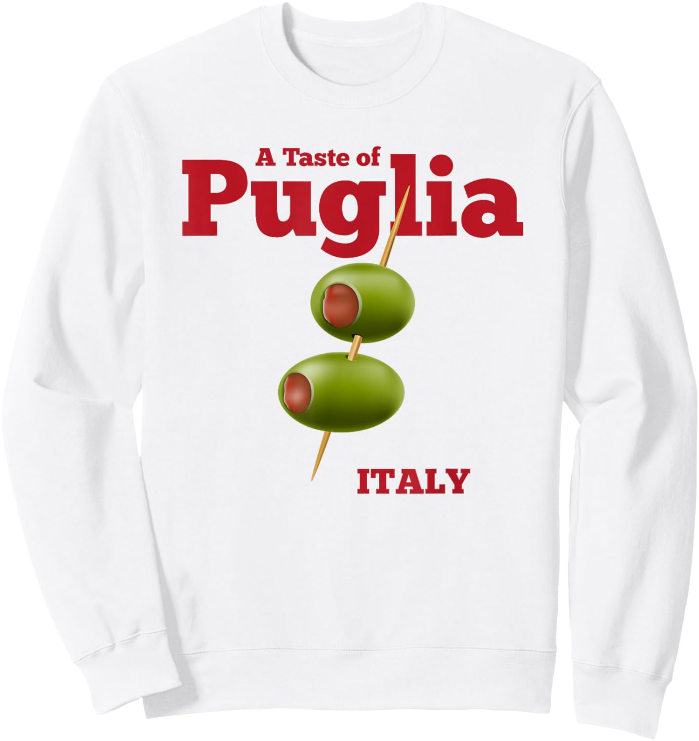 Puglia Olives Sweatshirt - Sweatshirt | White