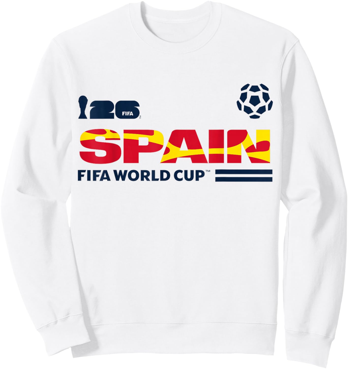 FIFA World CUP26 Qualifier Spain Sweatshirt - Sweatshirt | White